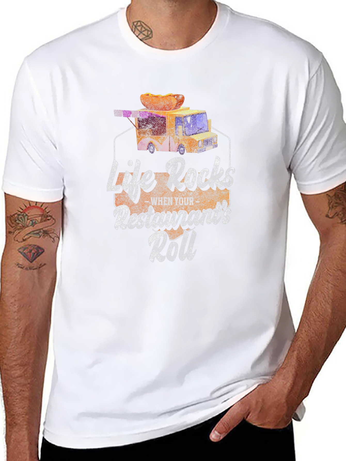 Life Rocks Restaurants Roll T-Shirt