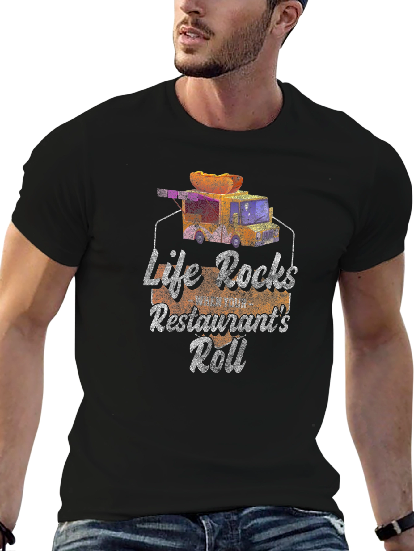 Life Rocks Restaurants Roll T-Shirt