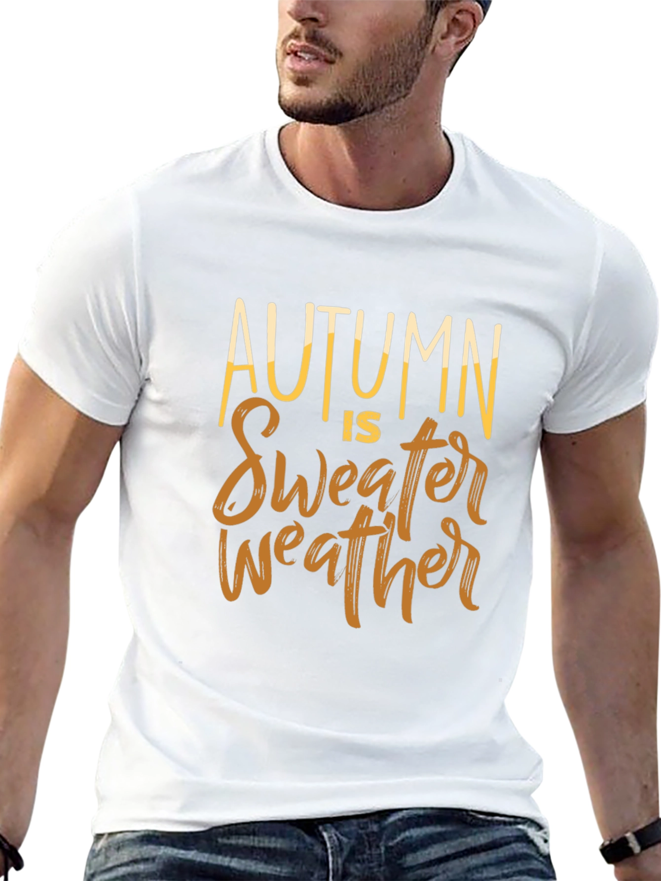 Autumn Is Sweater Weather Graphic T-Shirt