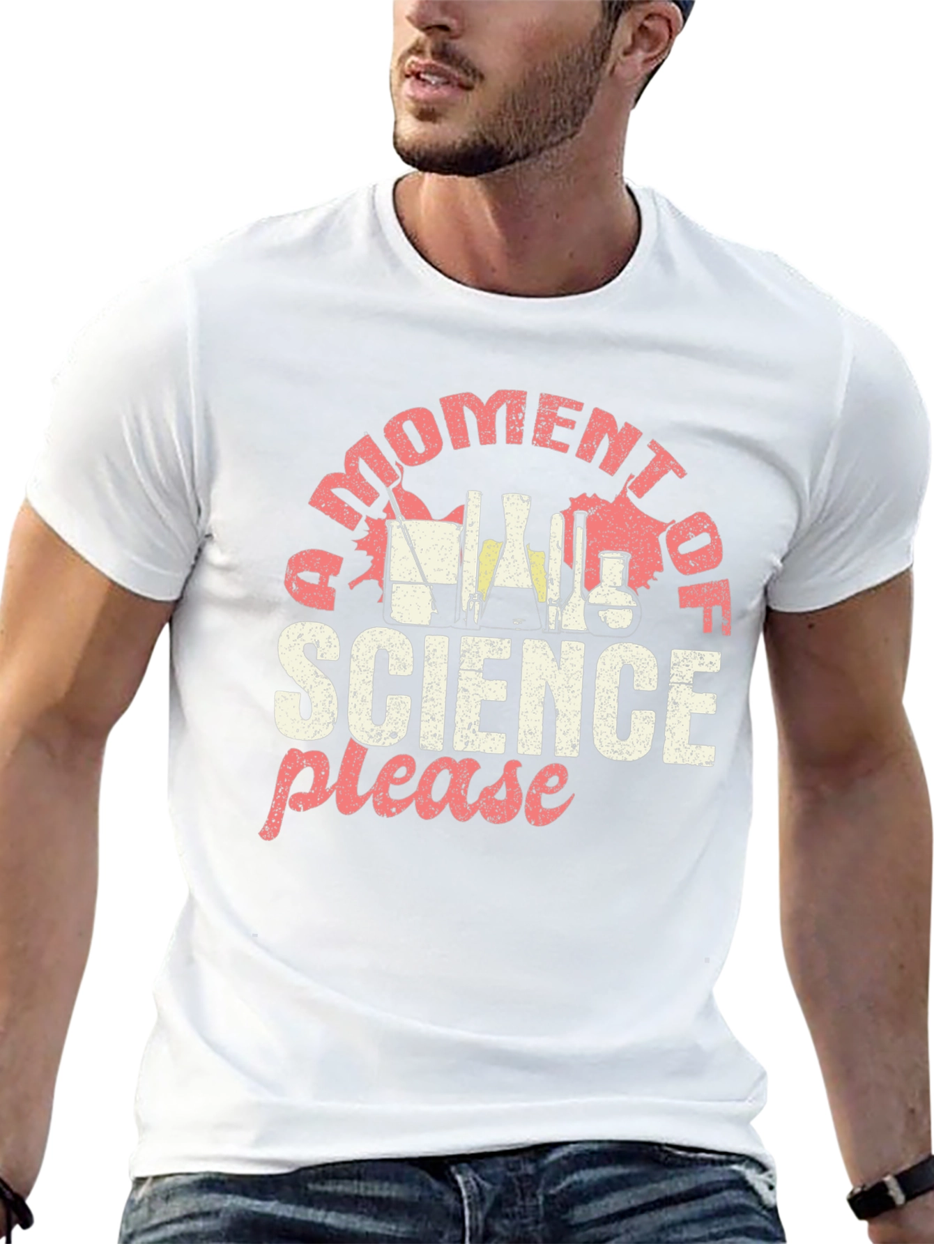 Science Graphic Tee - Moment of Science Please Shirt