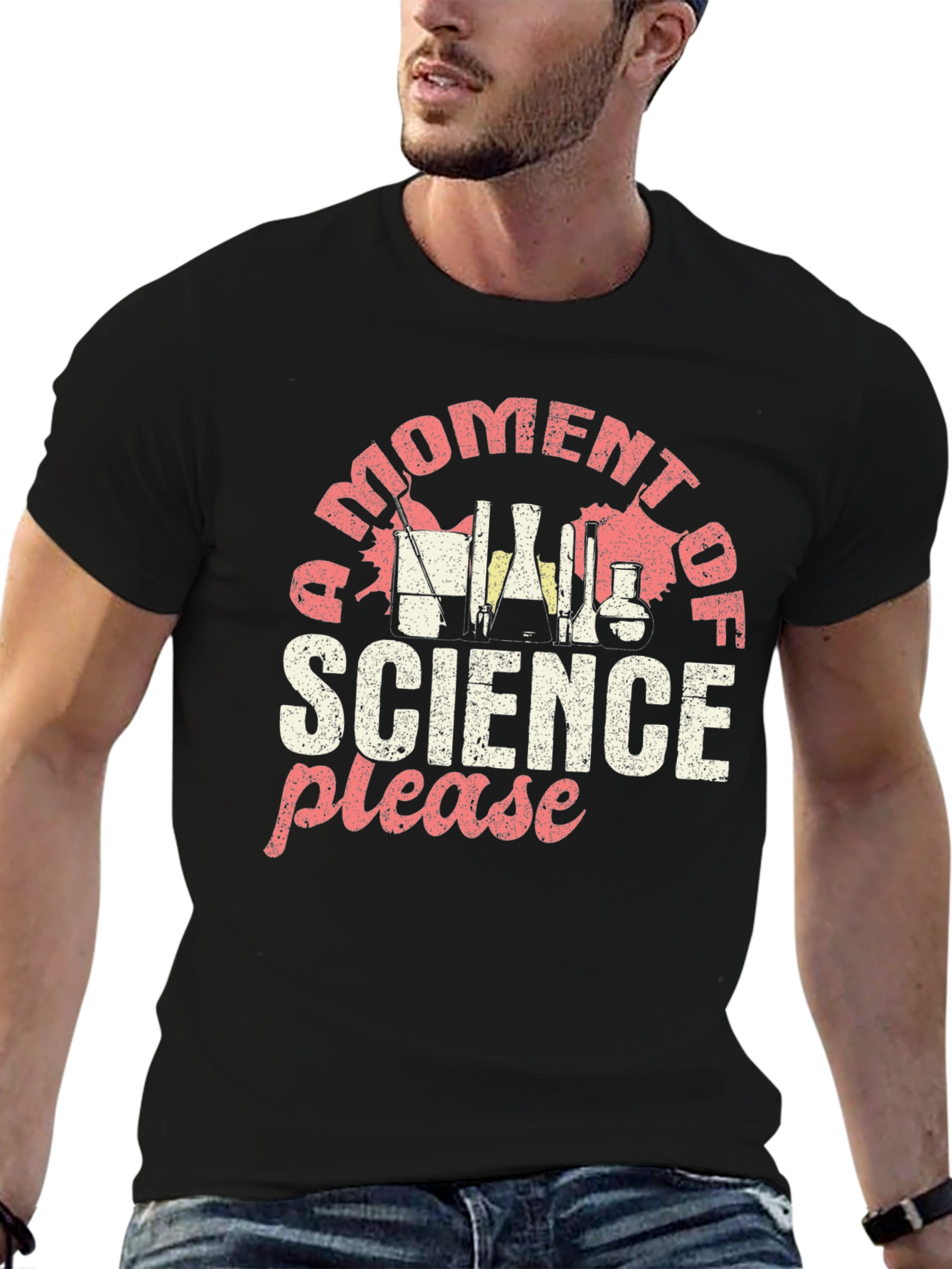 Science Graphic Tee - Moment of Science Please Shirt