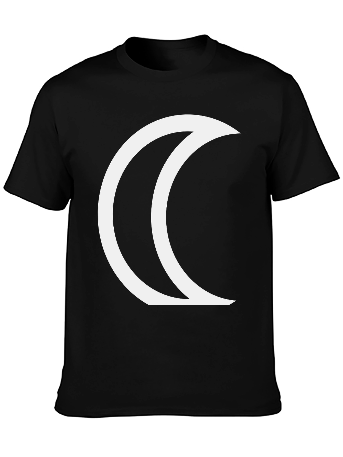 Crescent Moon Graphic Black T-Shirt