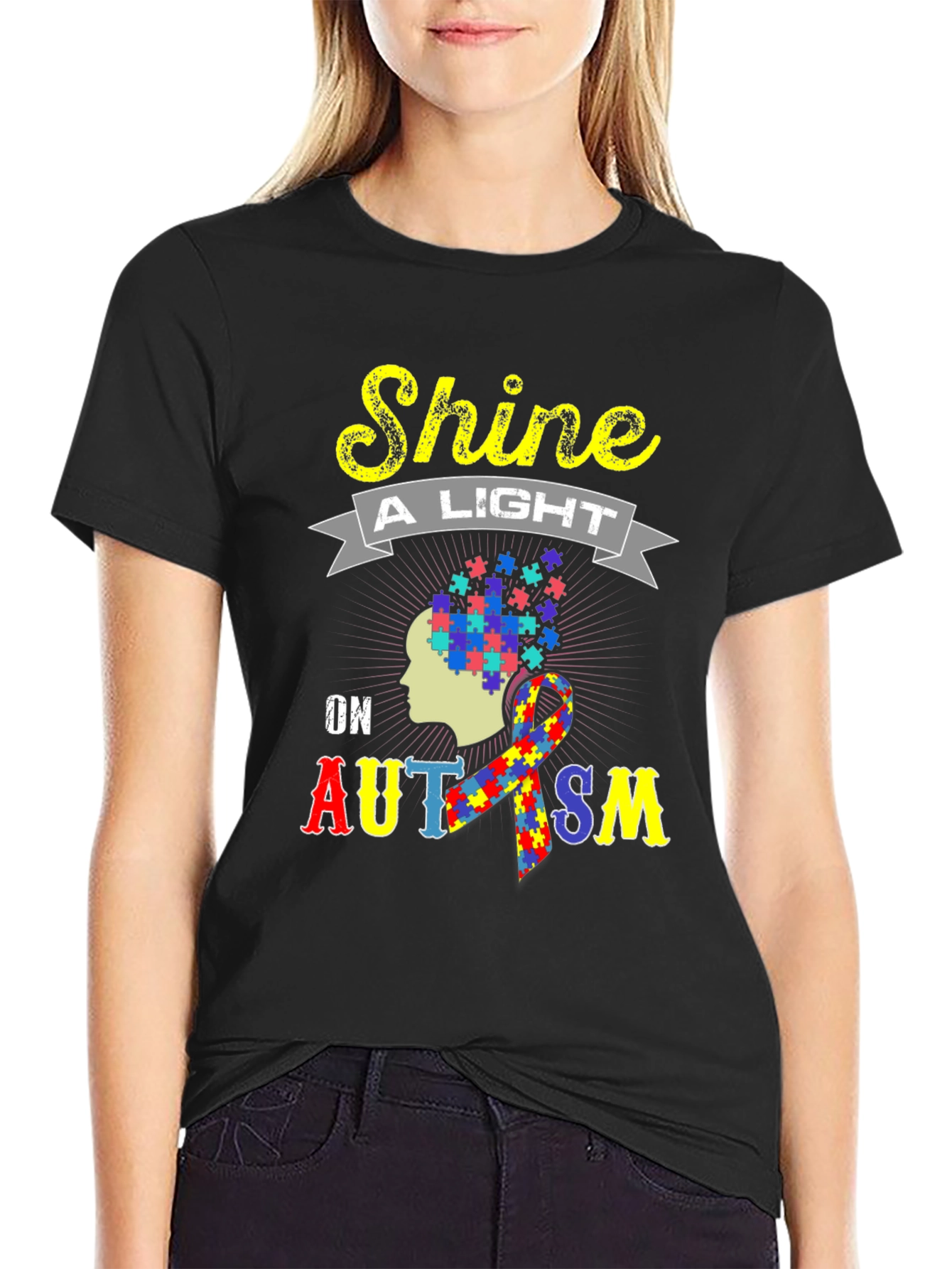 Autism Awareness T-Shirt - Shine a Light