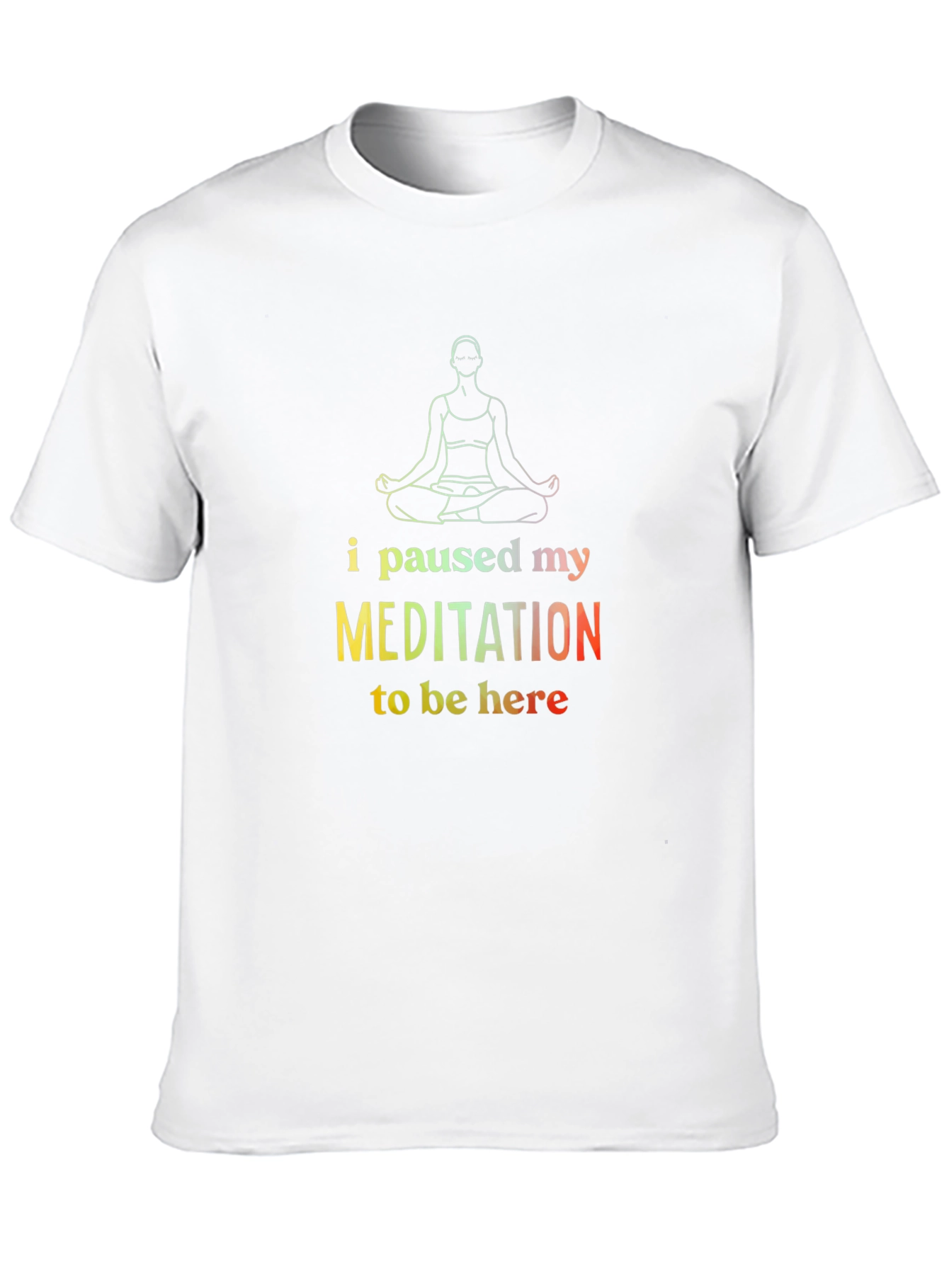 Meditation Pause Graphic Tee - Funny Unisex Shirt