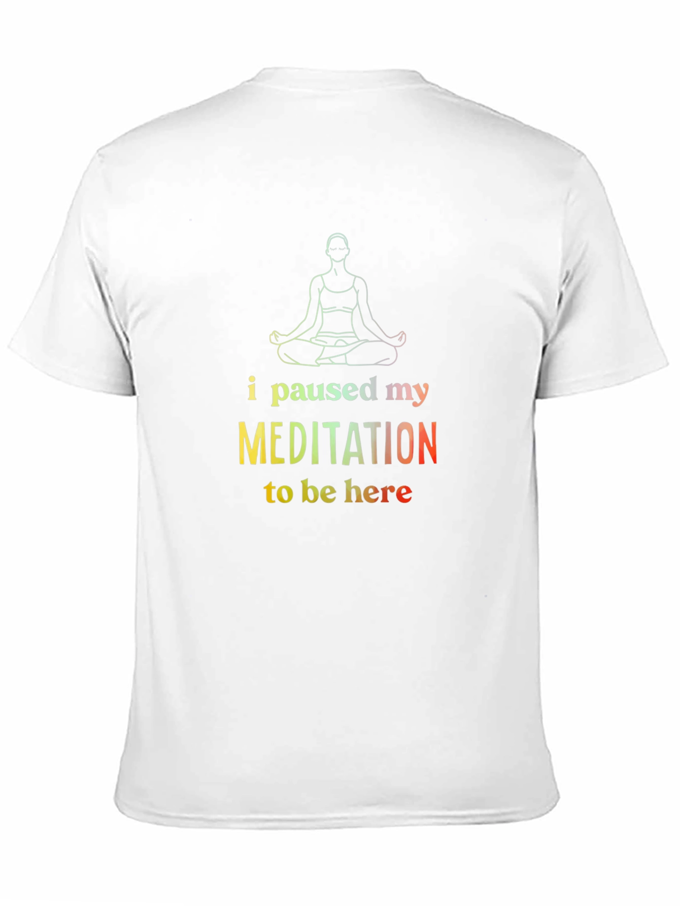 Meditation Pause Graphic Tee - Funny Unisex Shirt