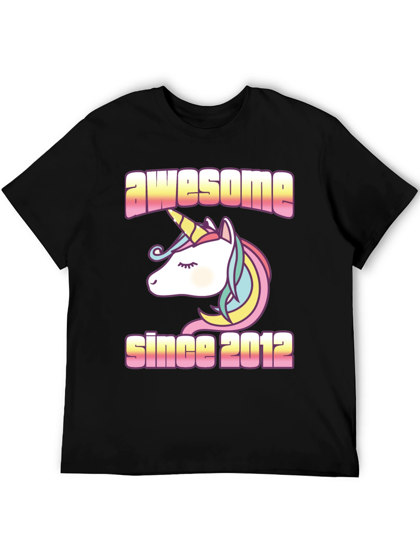 Awesome Since 2012 Unicorn Graphic Tee