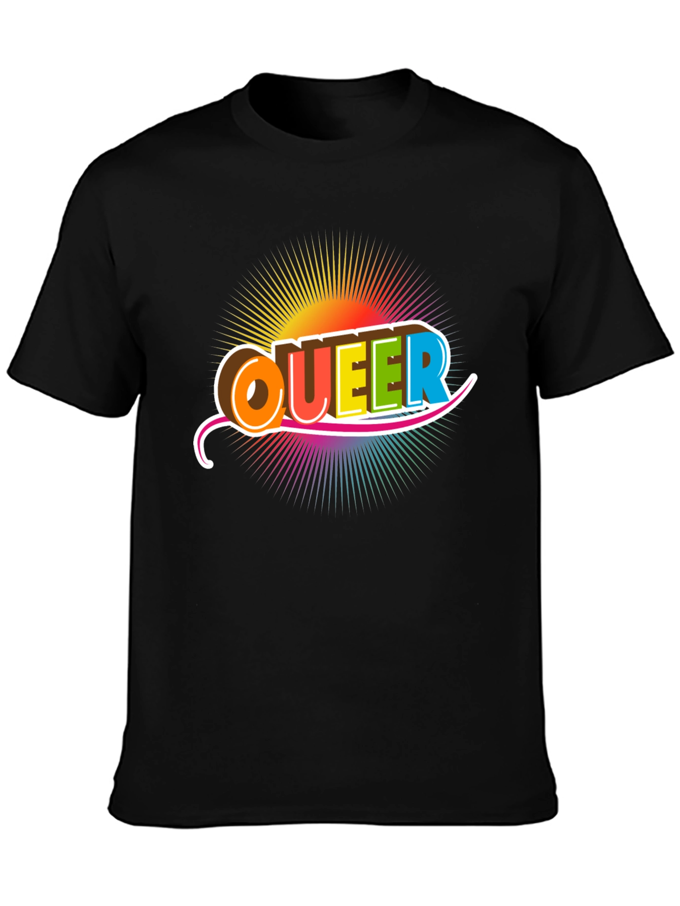 Queer Rainbow Graphic T-Shirt - Pride Fashion