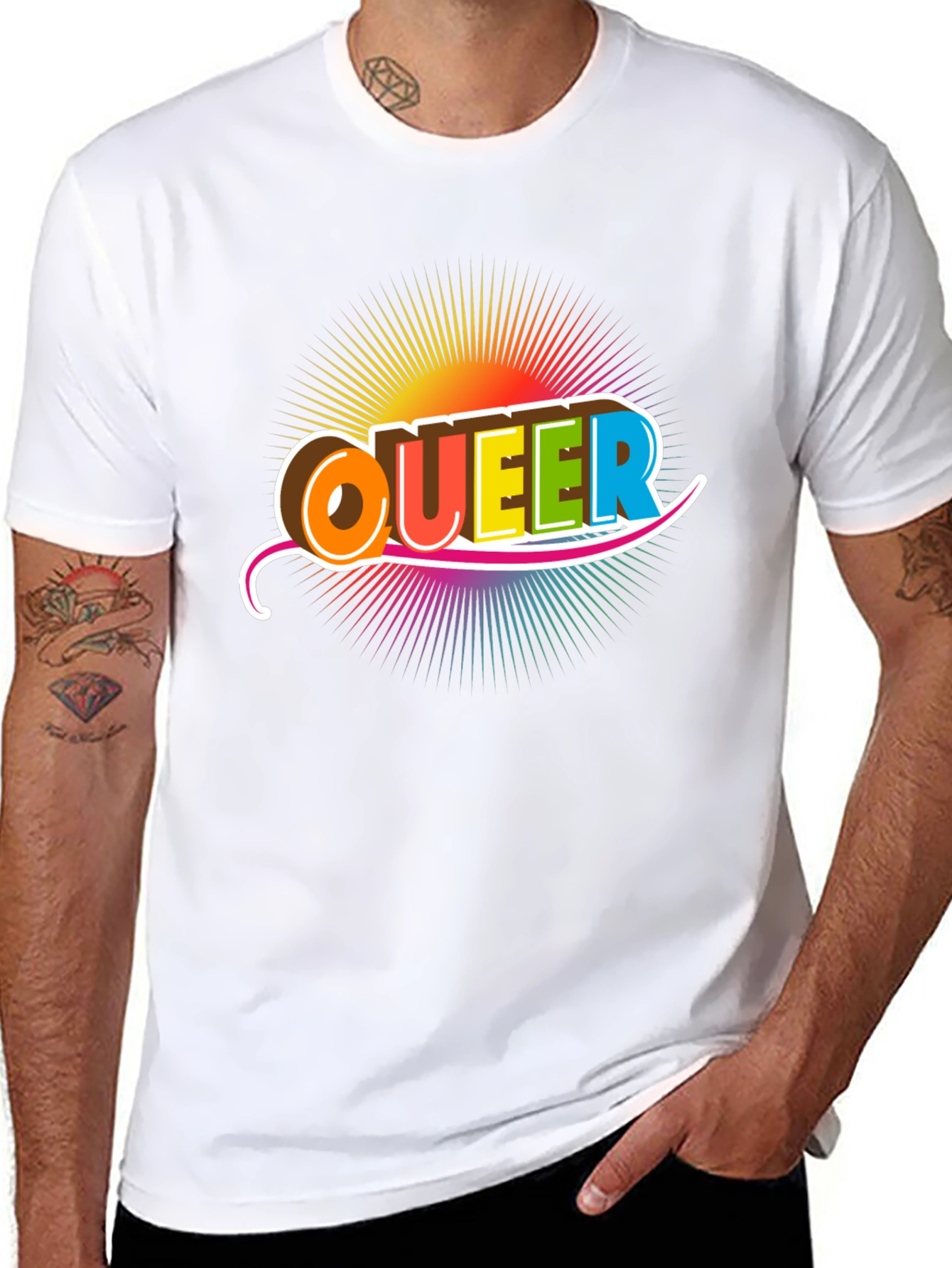 Queer Rainbow Graphic T-Shirt - Pride Fashion