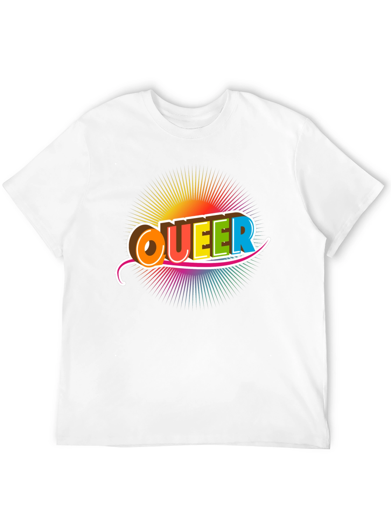 Queer Rainbow Graphic T-Shirt - Pride Fashion