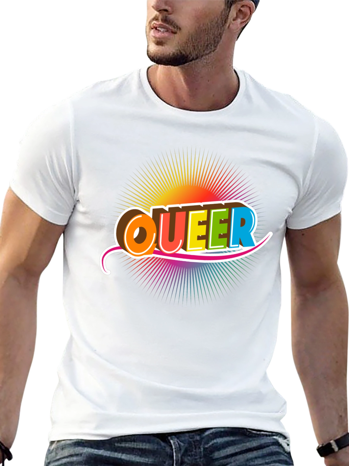 Queer Rainbow Graphic T-Shirt - Pride Fashion