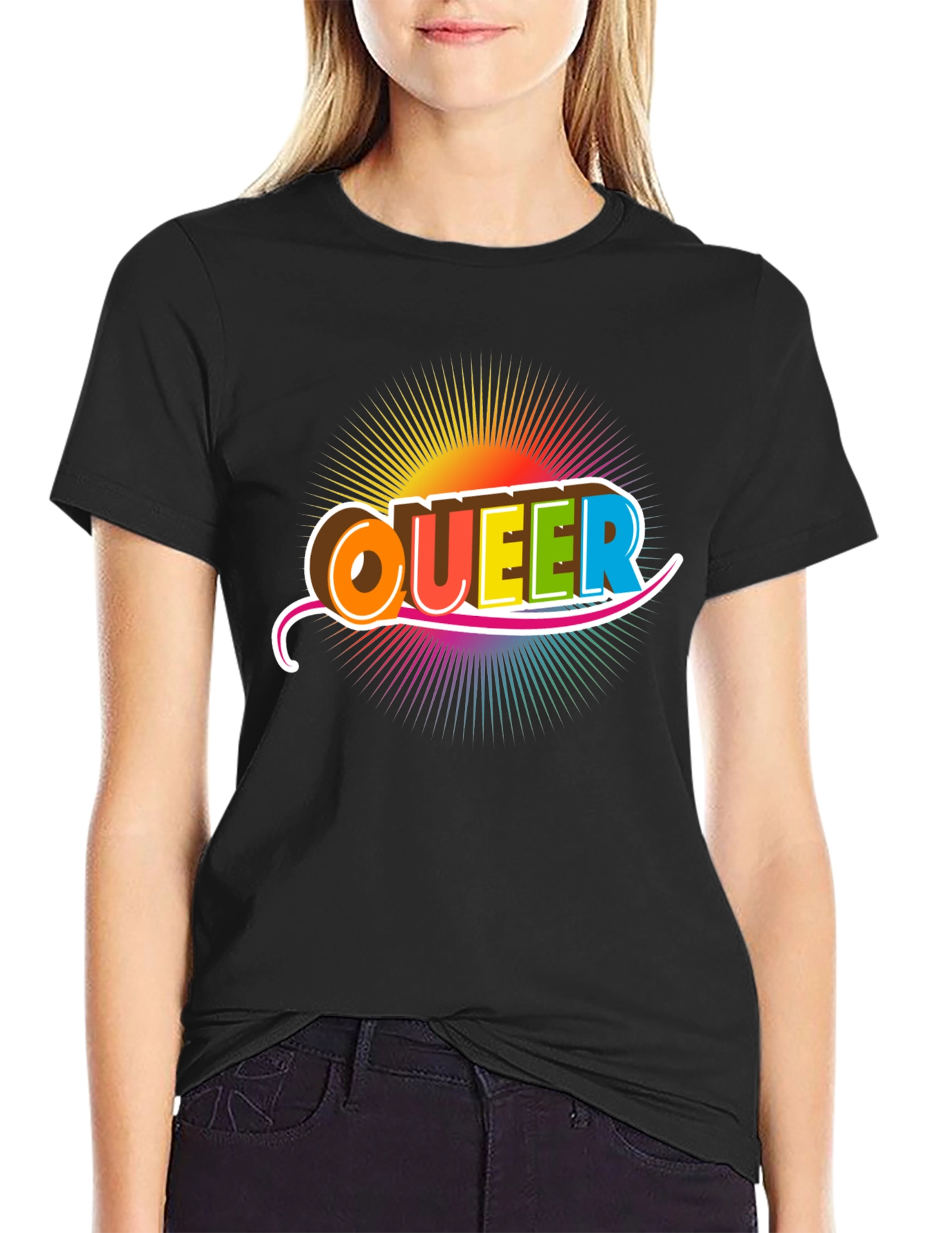 Queer Rainbow Graphic T-Shirt - Pride Fashion