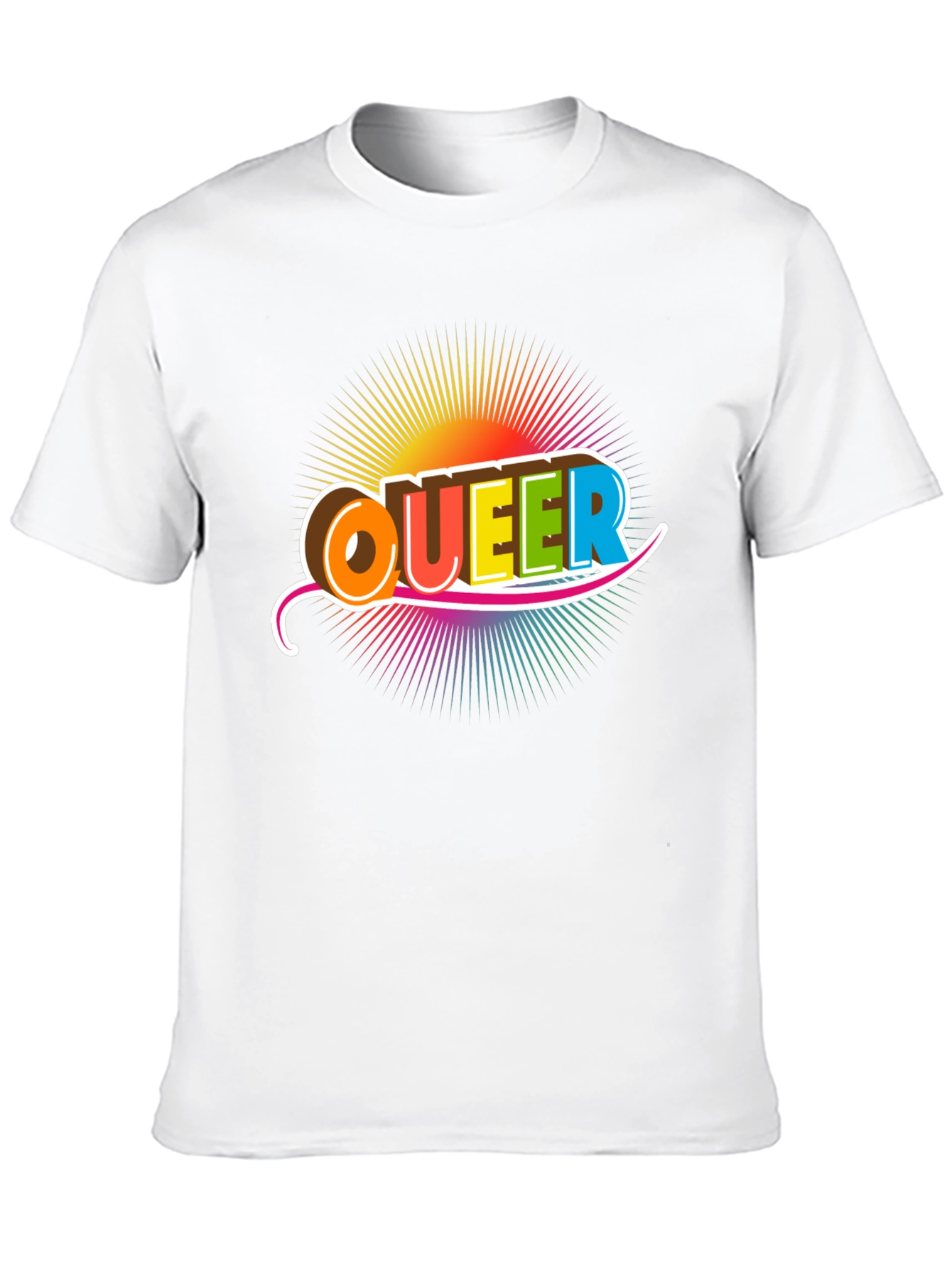 Queer Rainbow Graphic T-Shirt - Pride Fashion