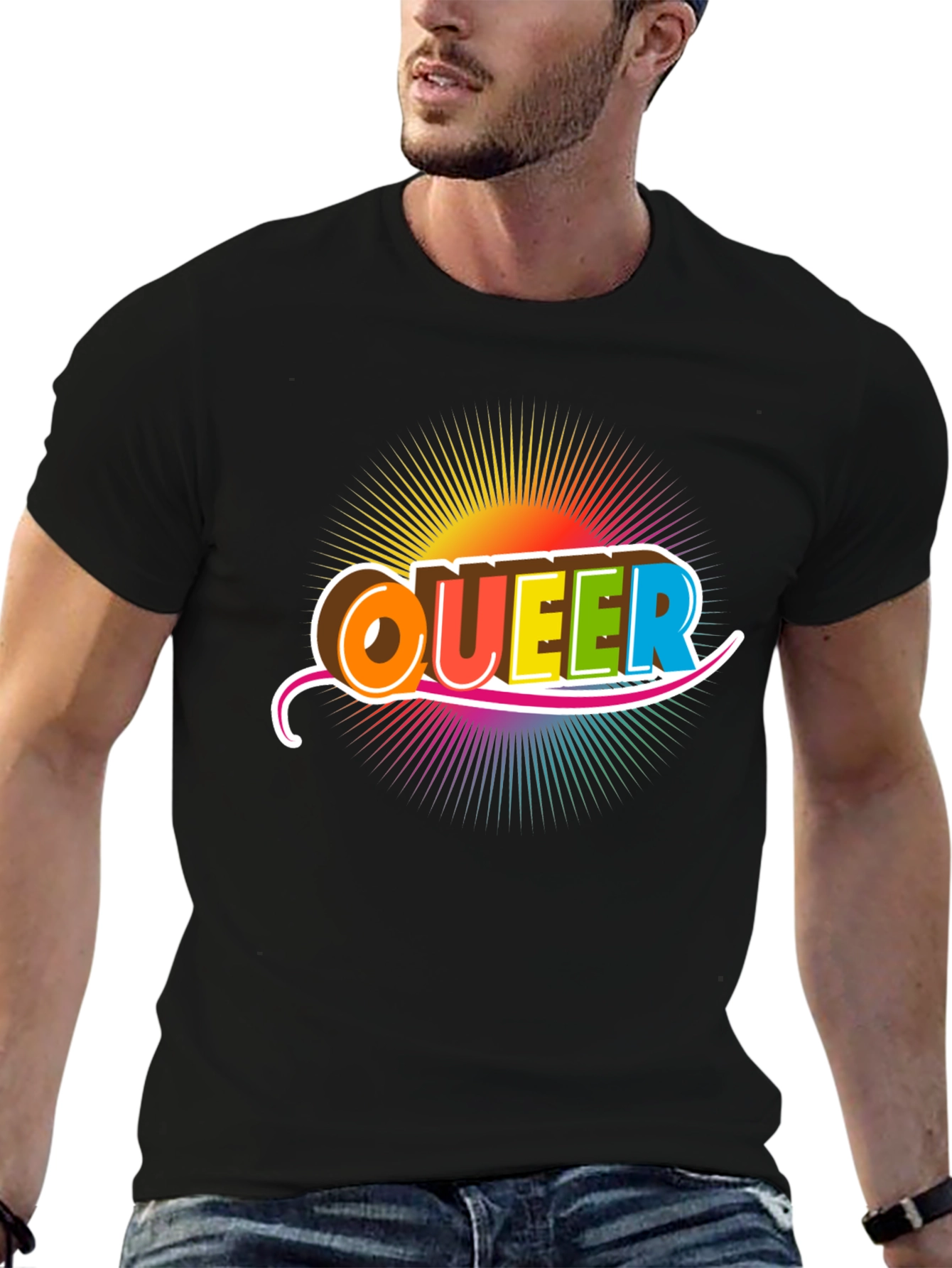 Queer Rainbow Graphic T-Shirt - Pride Fashion