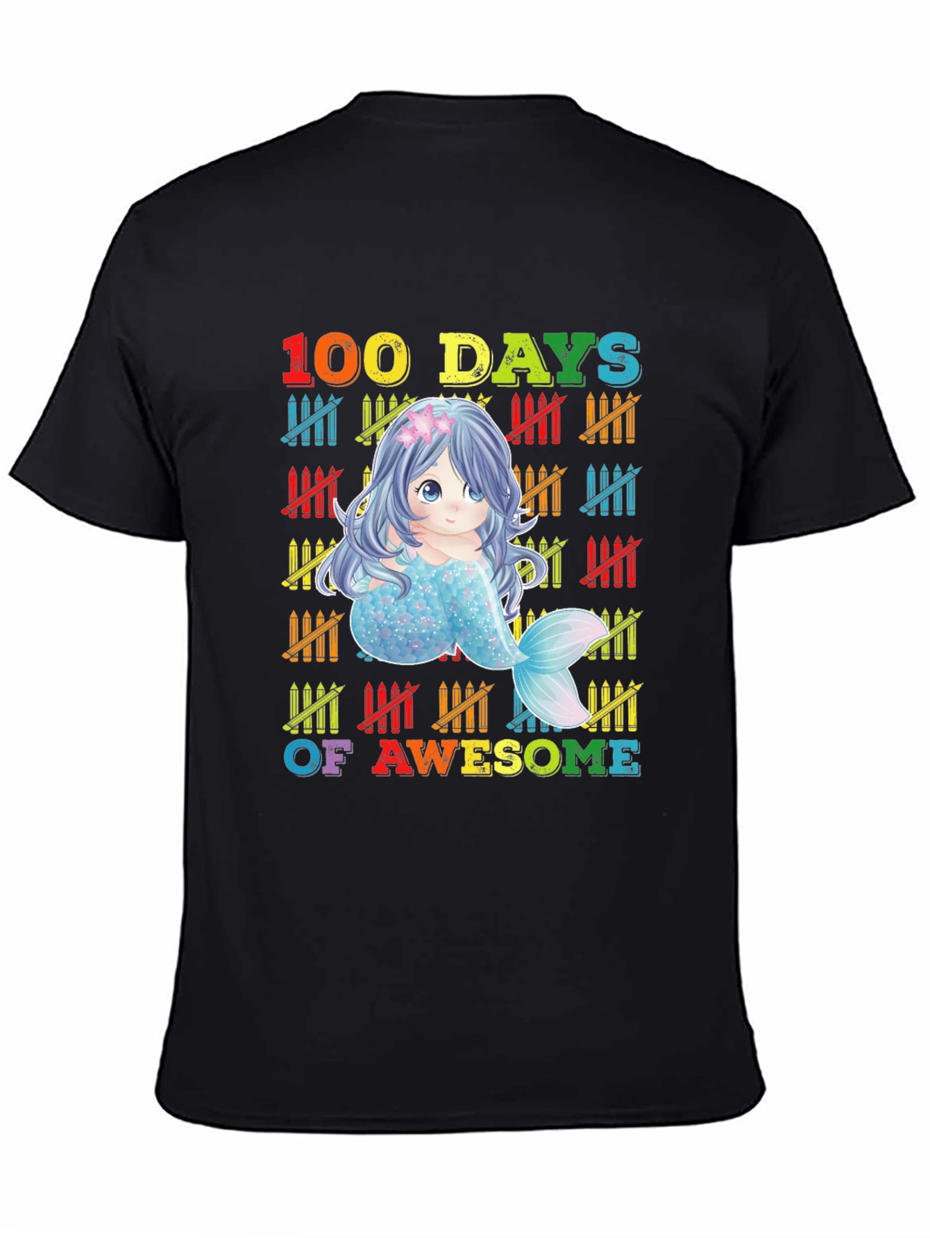 100 Days of Awesome Mermaid Graphic Tee