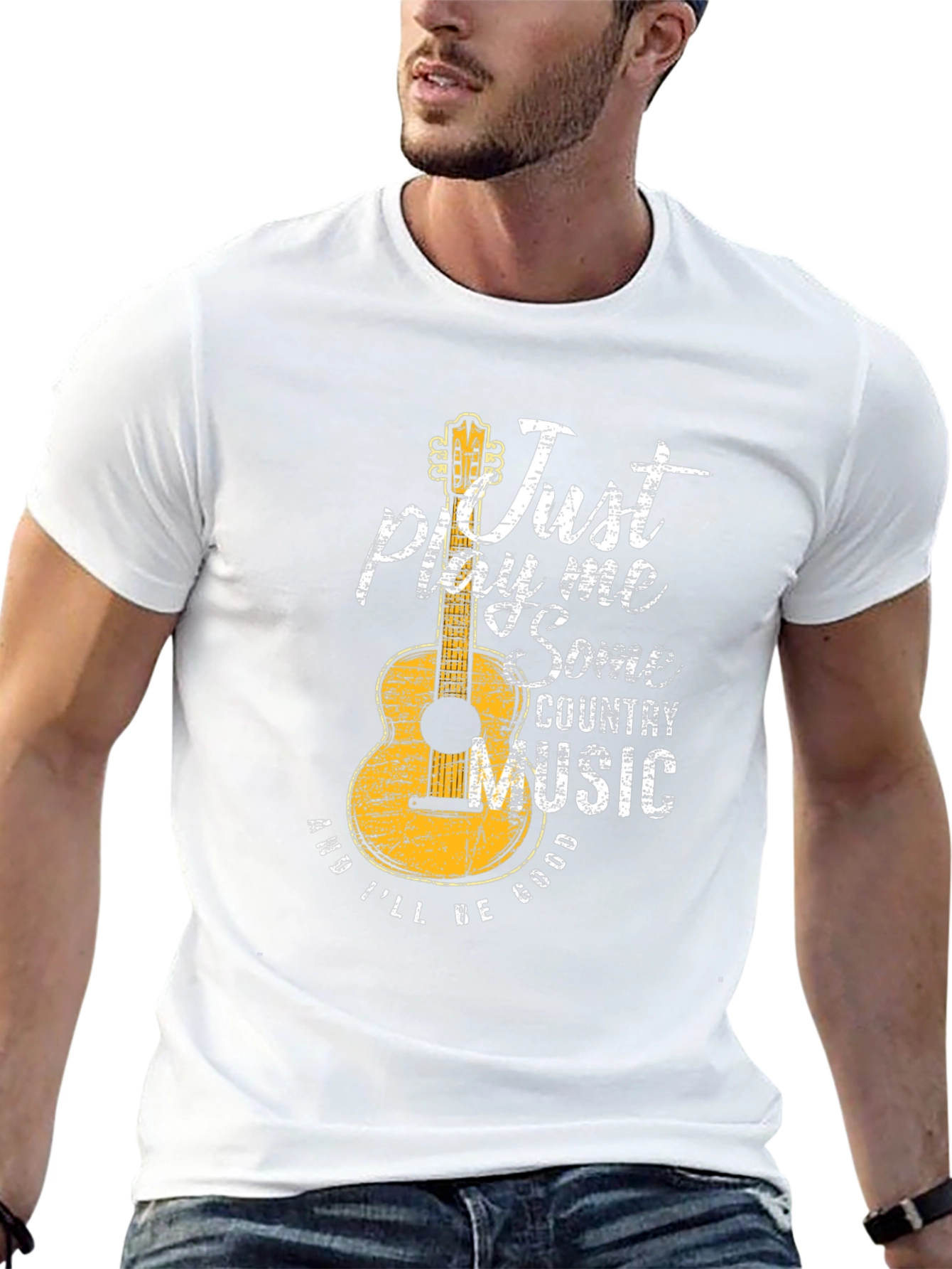 Country Music Guitar Graphic T-Shirt