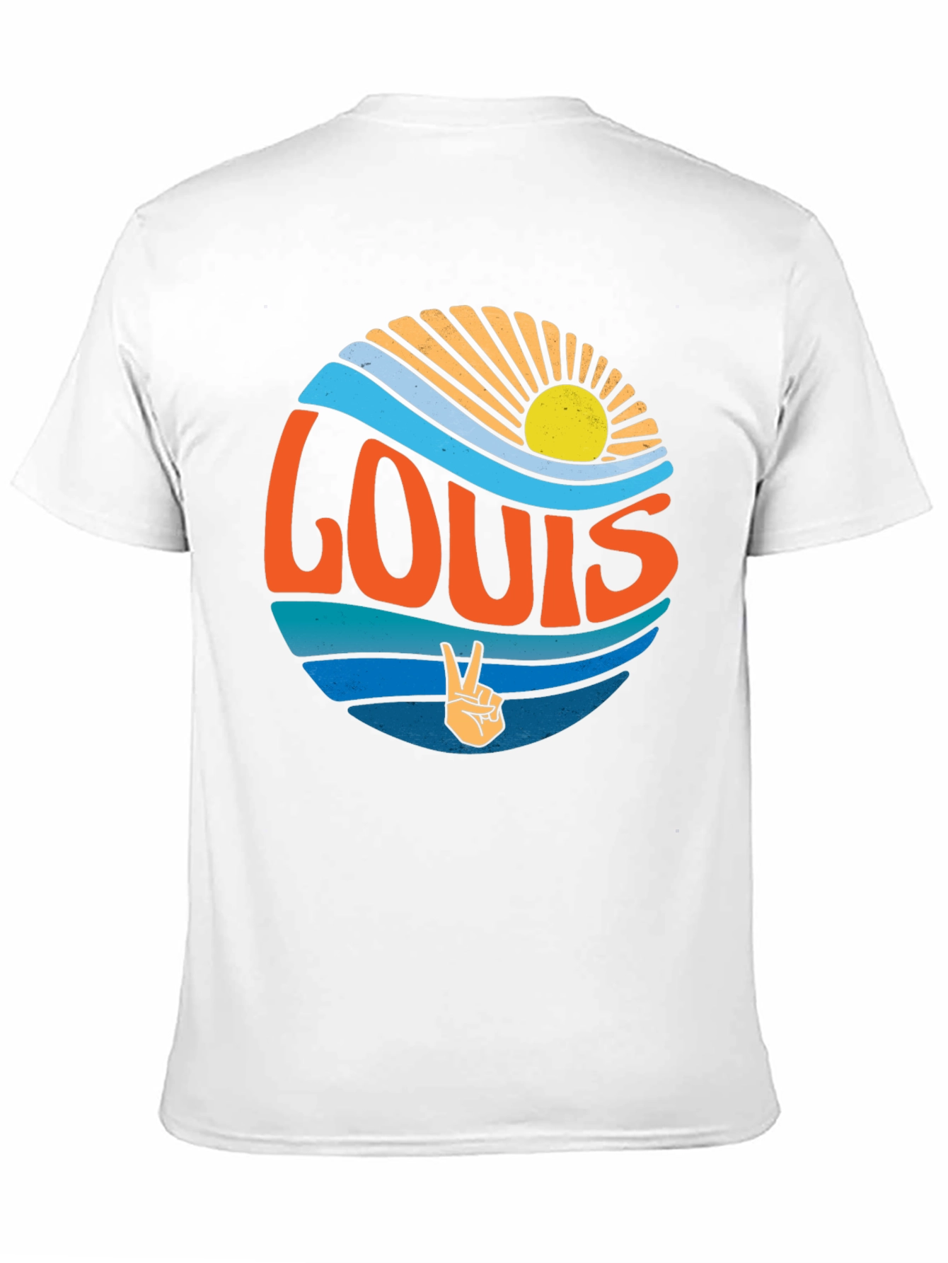 Retro LOUIS Peace Sign T-Shirt