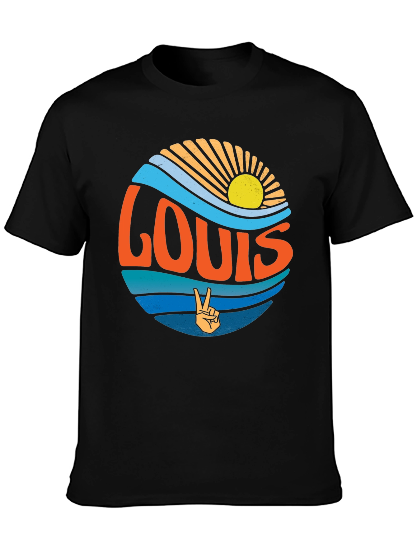 Retro LOUIS Peace Sign T-Shirt