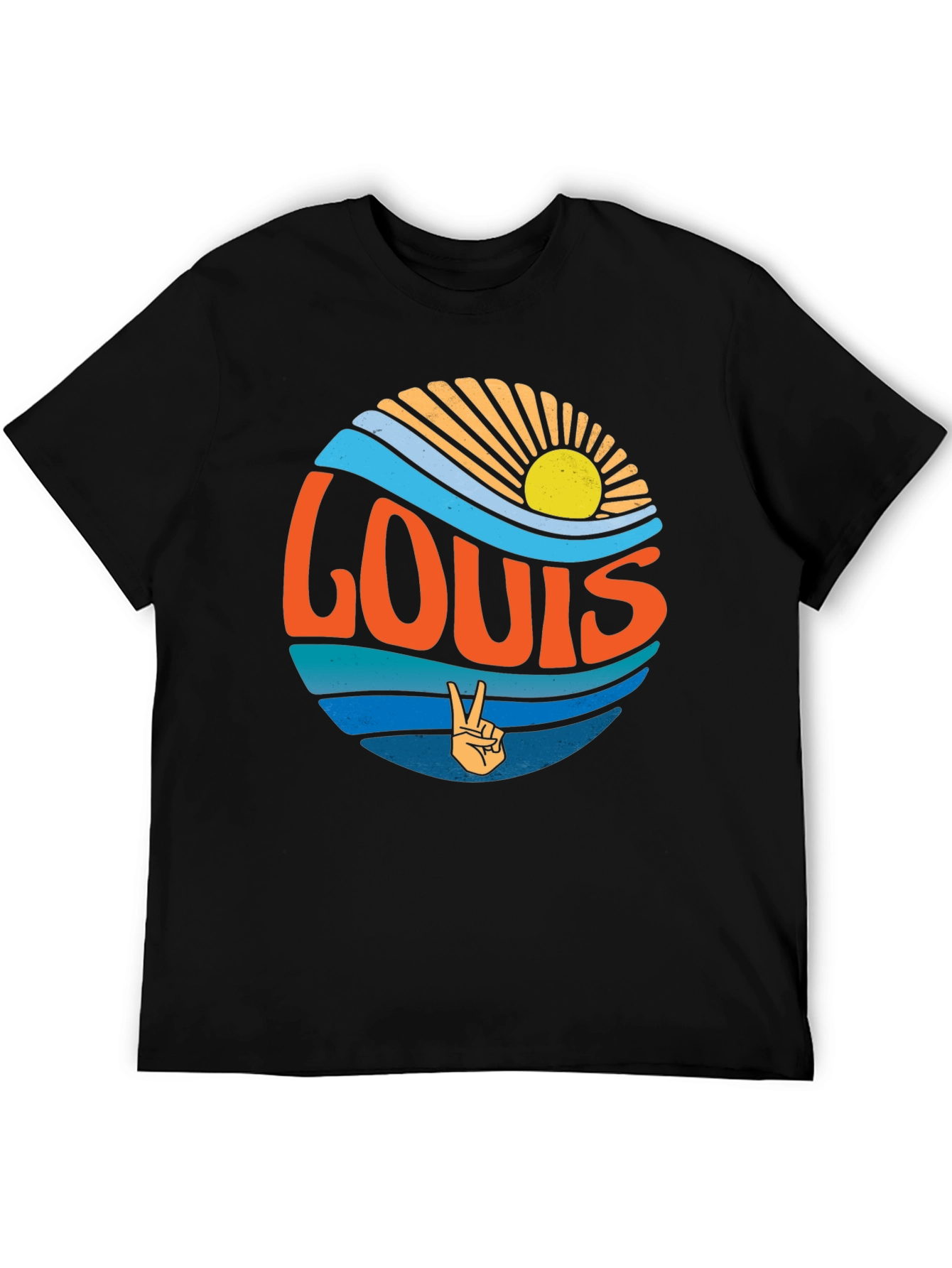 Retro LOUIS Peace Sign T-Shirt