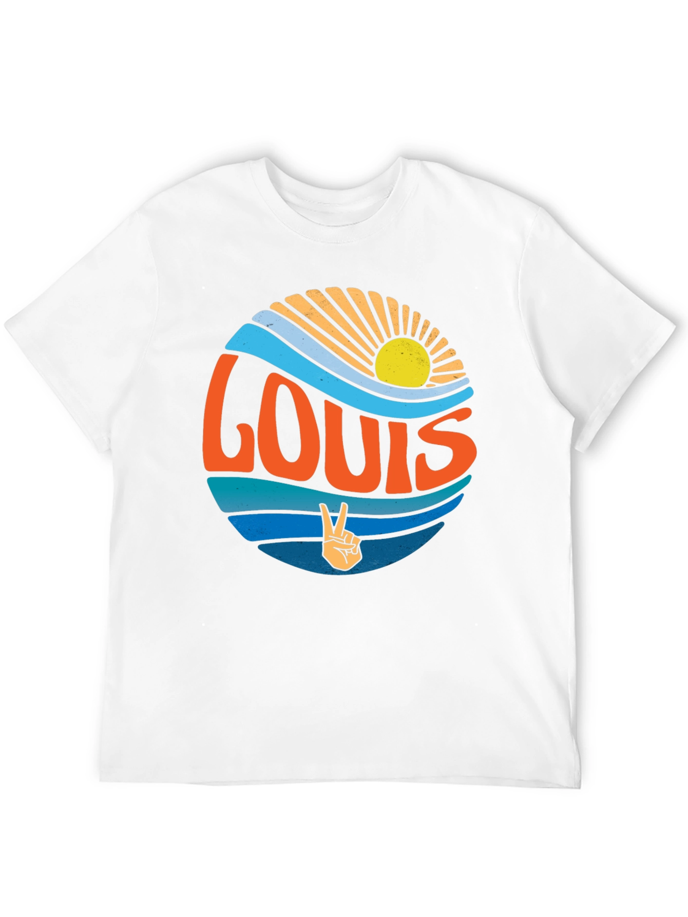 Retro LOUIS Peace Sign T-Shirt