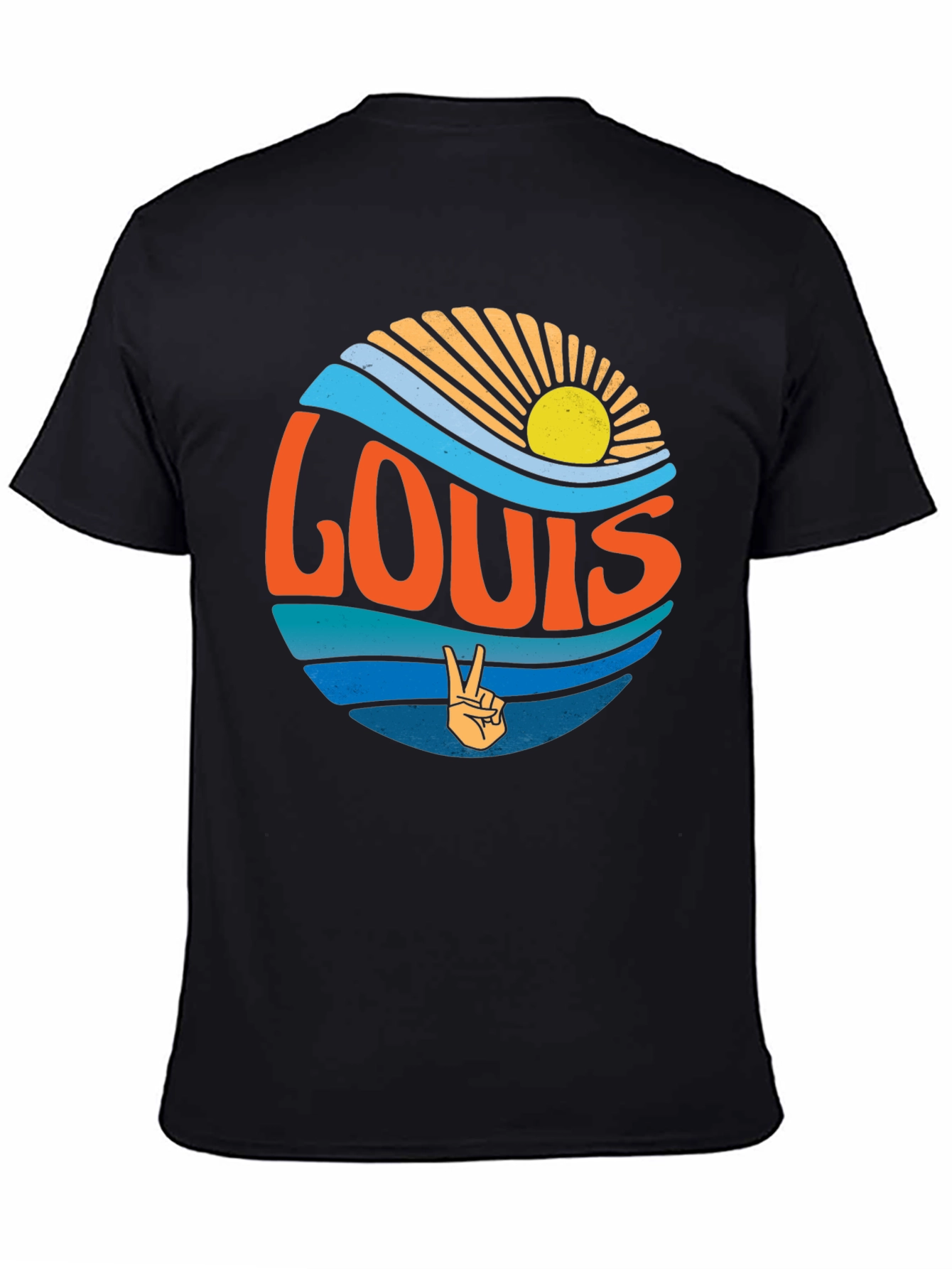 Retro LOUIS Peace Sign T-Shirt