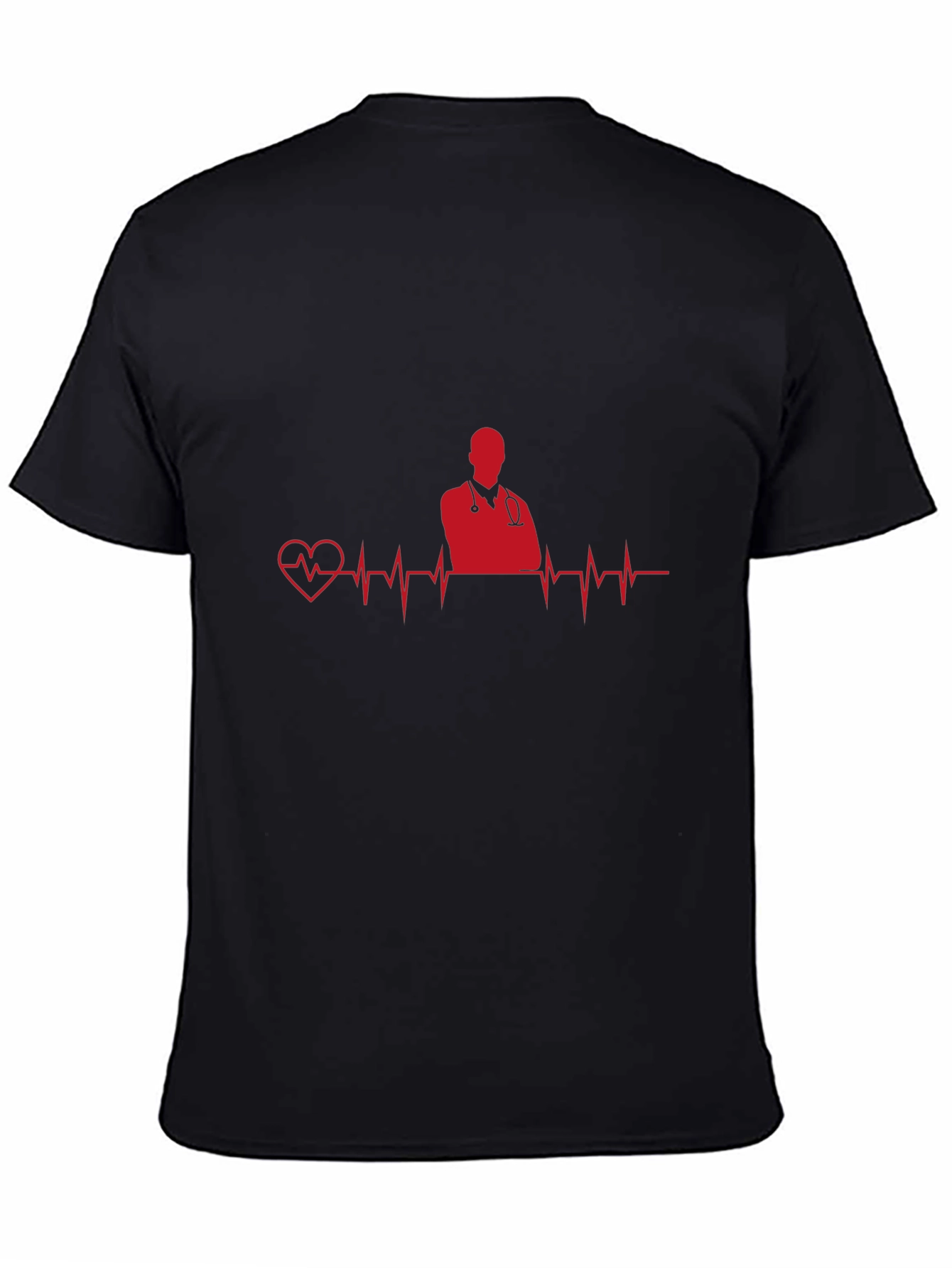 Doctor Heartbeat Graphic Tee - Black