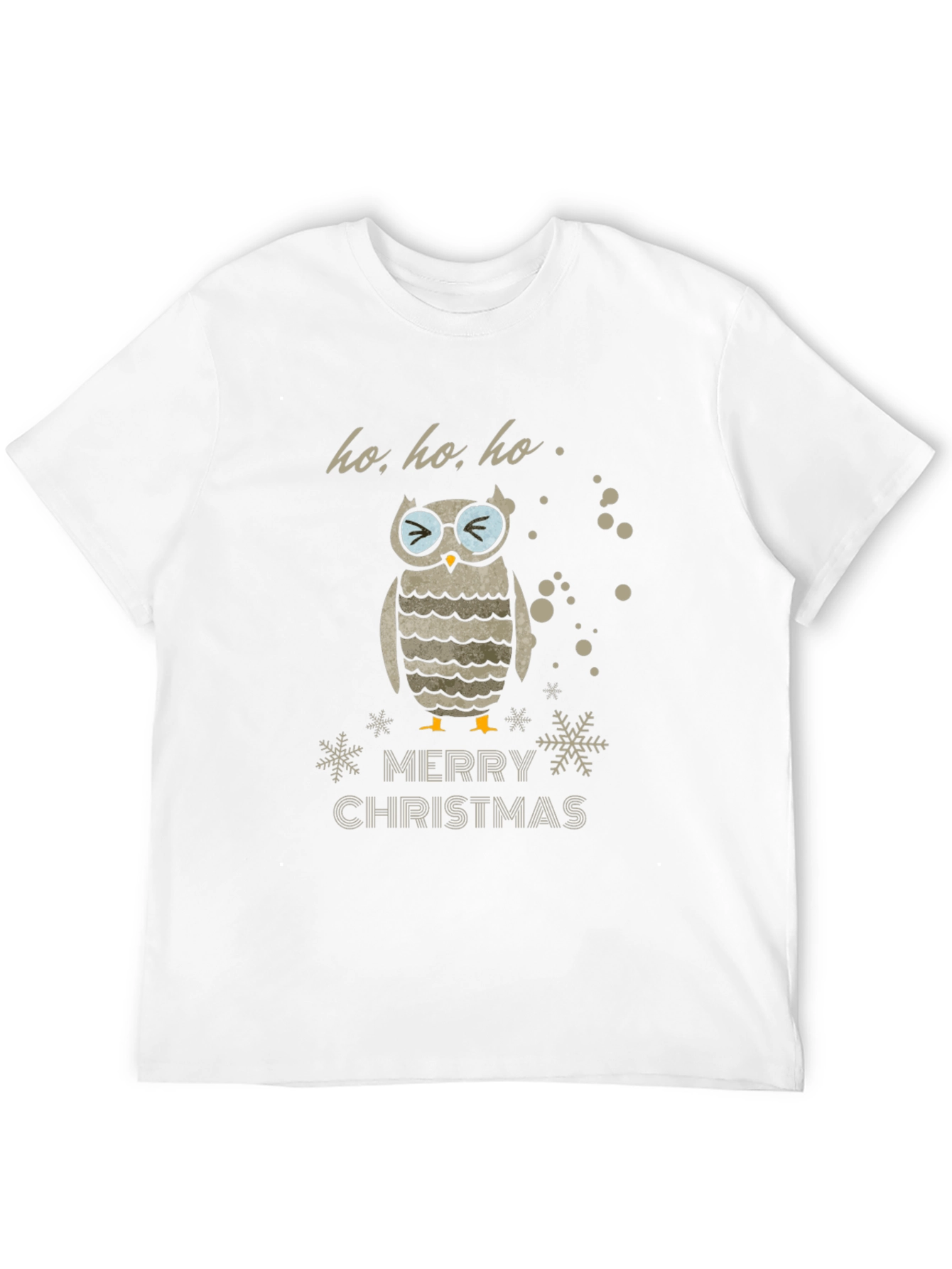 Owl Merry Christmas Graphic T-Shirt