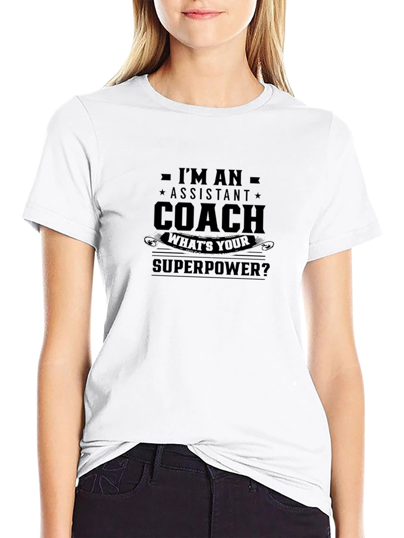 Assistant Coach Superpower T-Shirt - Black