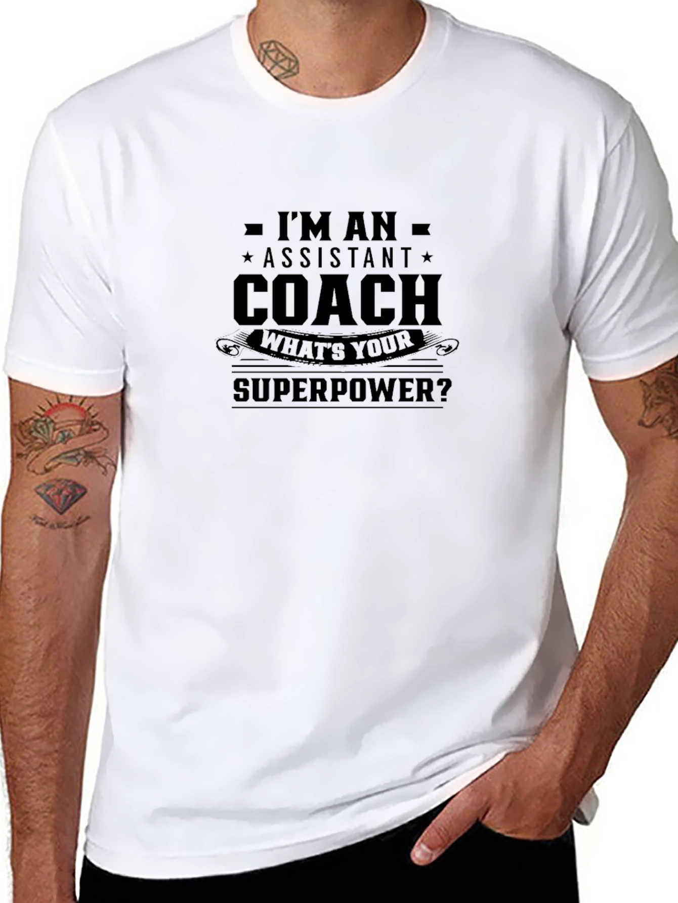 Assistant Coach Superpower T-Shirt - Black