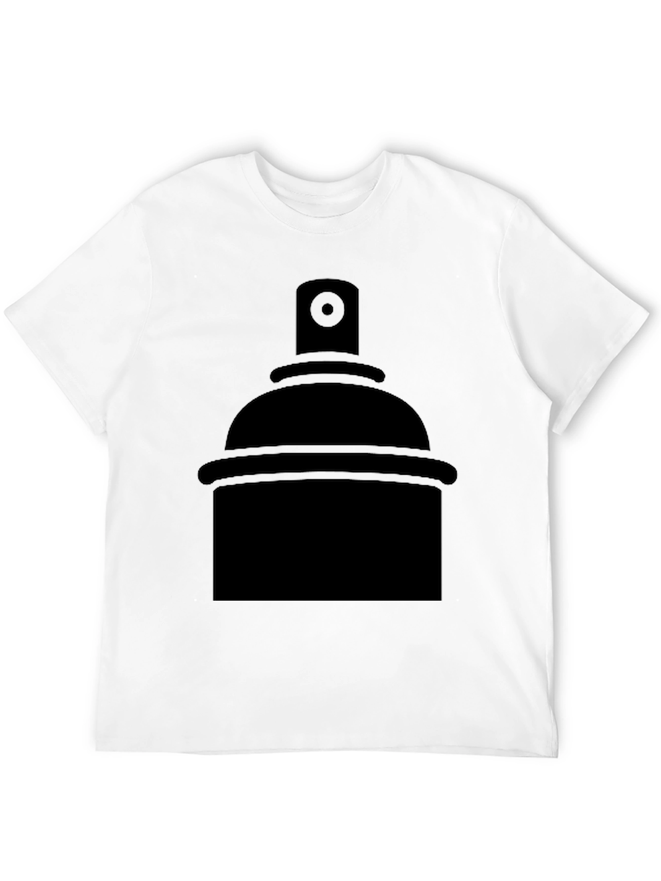 Spray Can Graphic Tee - Black Print T-Shirt