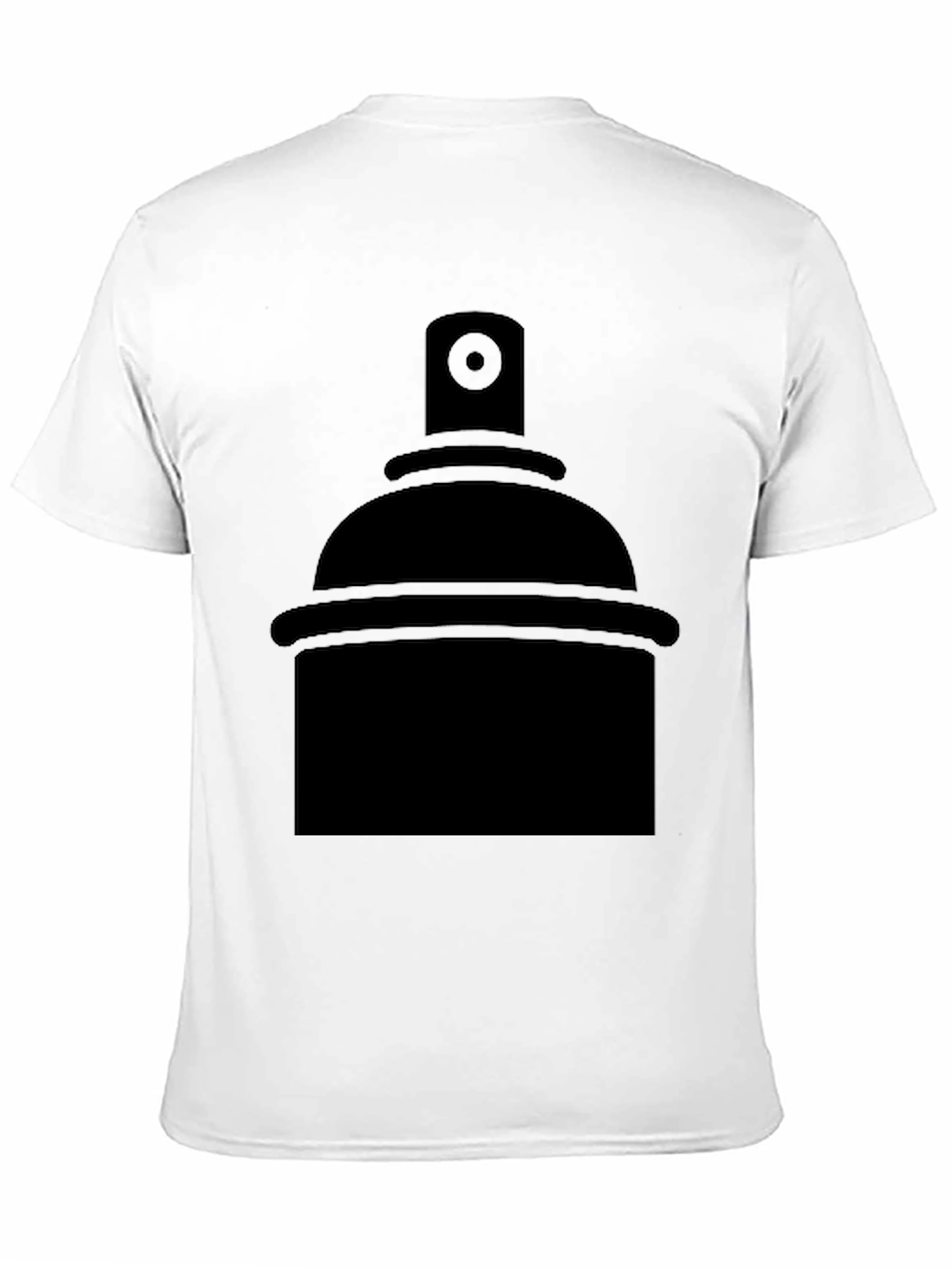 Spray Can Graphic Tee - Black Print T-Shirt