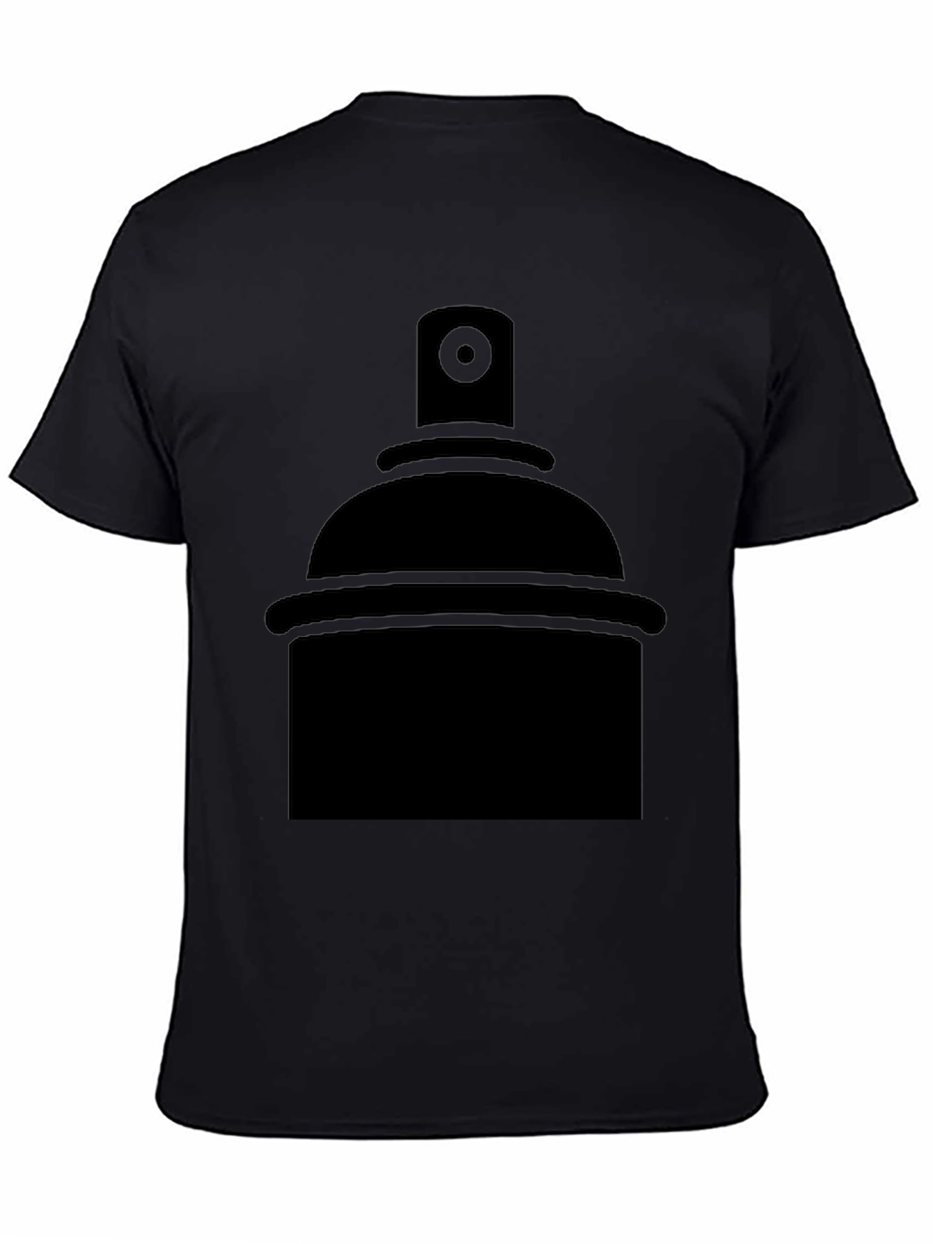 Spray Can Graphic Tee - Black Print T-Shirt