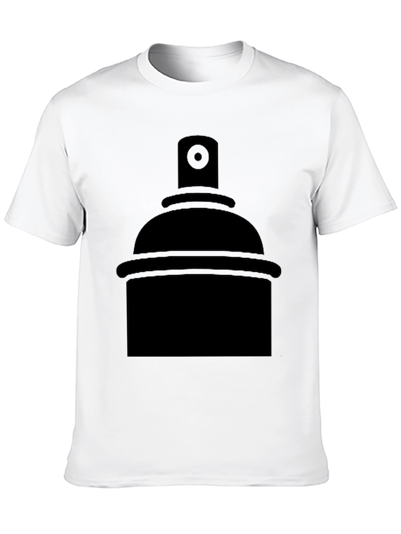 Spray Can Graphic Tee - Black Print T-Shirt