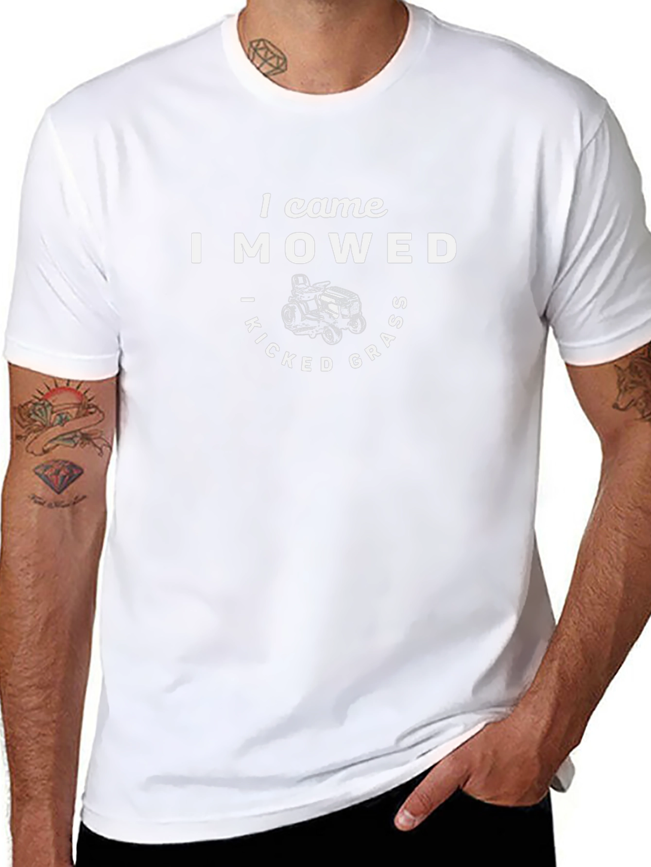 I Came I Mowed I Kicked Grass Funny T-Shirt