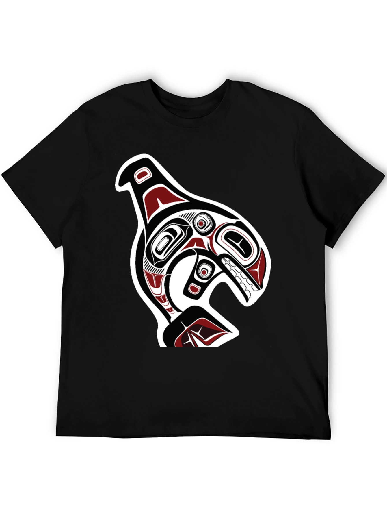 Killer Whale Graphic Tee - Native American Inspired Design
