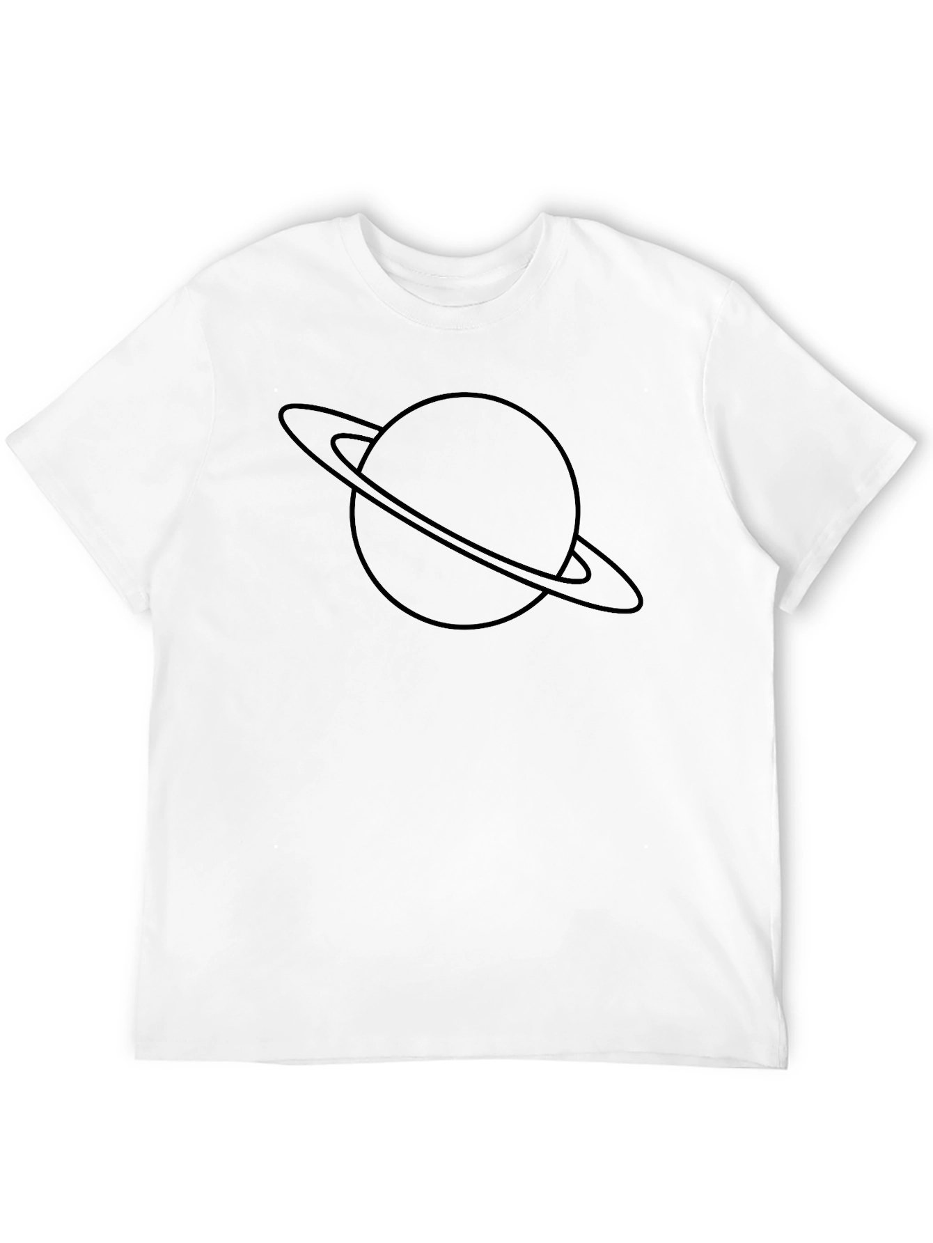 Saturn Graphic T-Shirt - Black Casual Wear