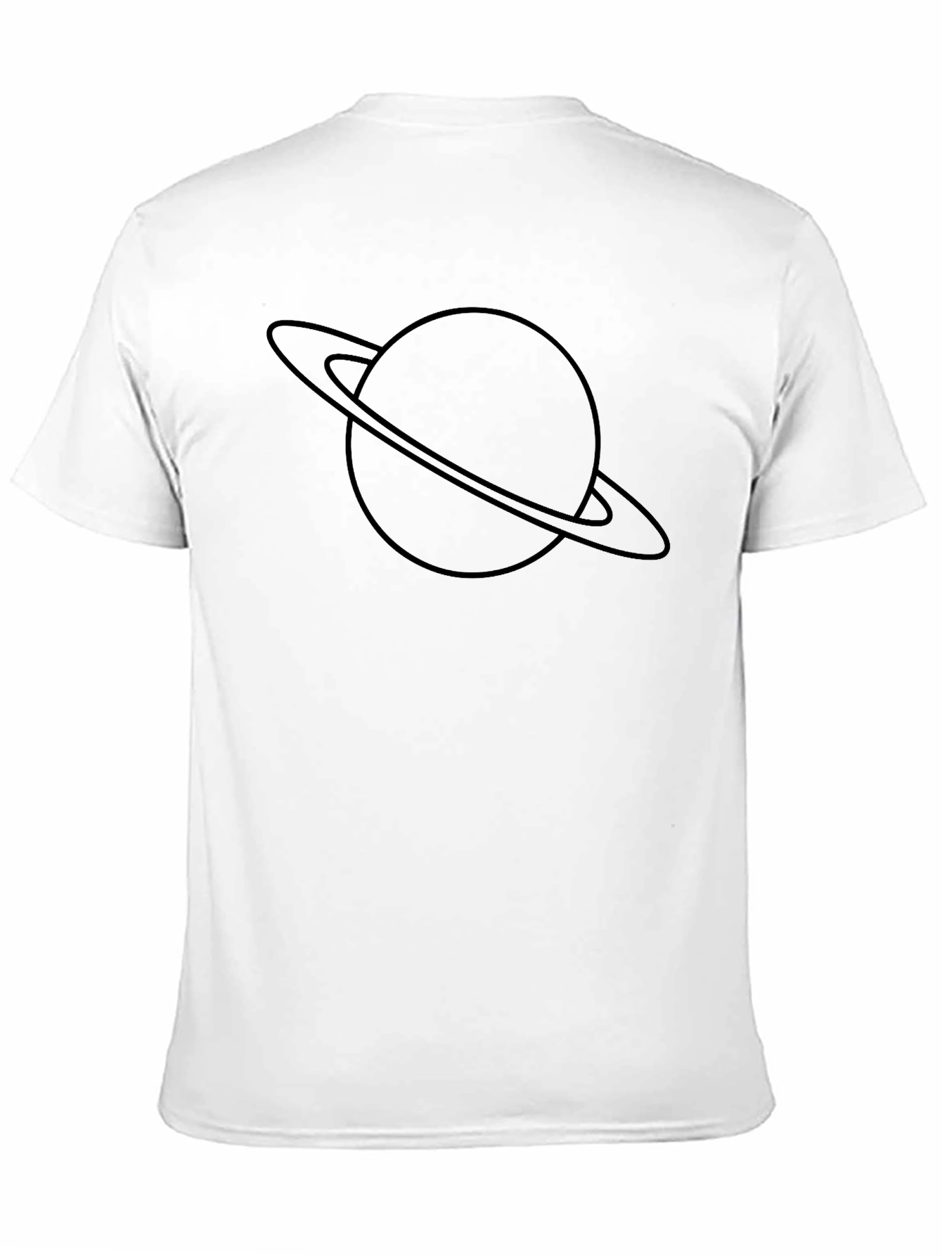Saturn Graphic T-Shirt - Black Casual Wear