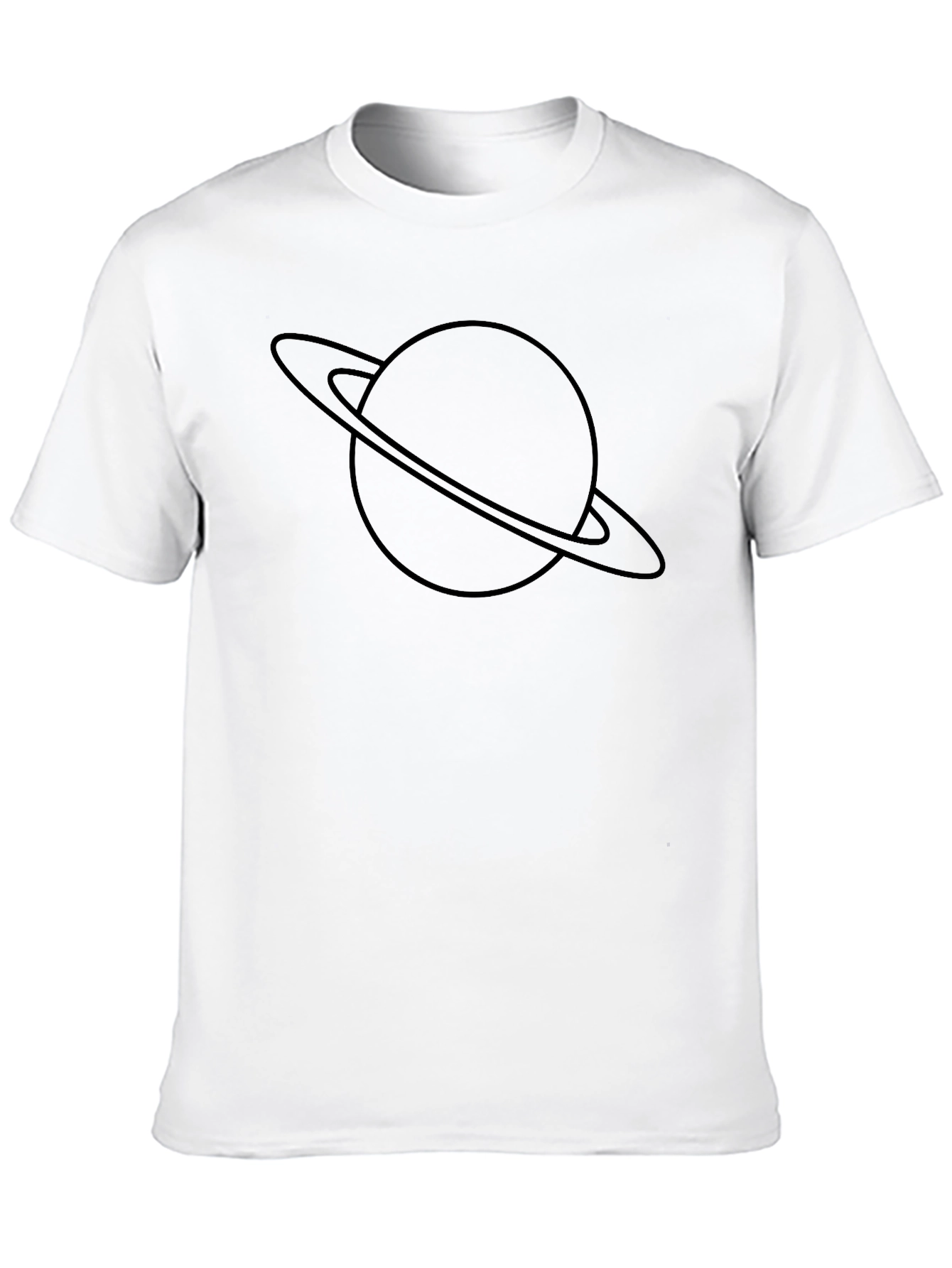 Saturn Graphic T-Shirt - Black Casual Wear