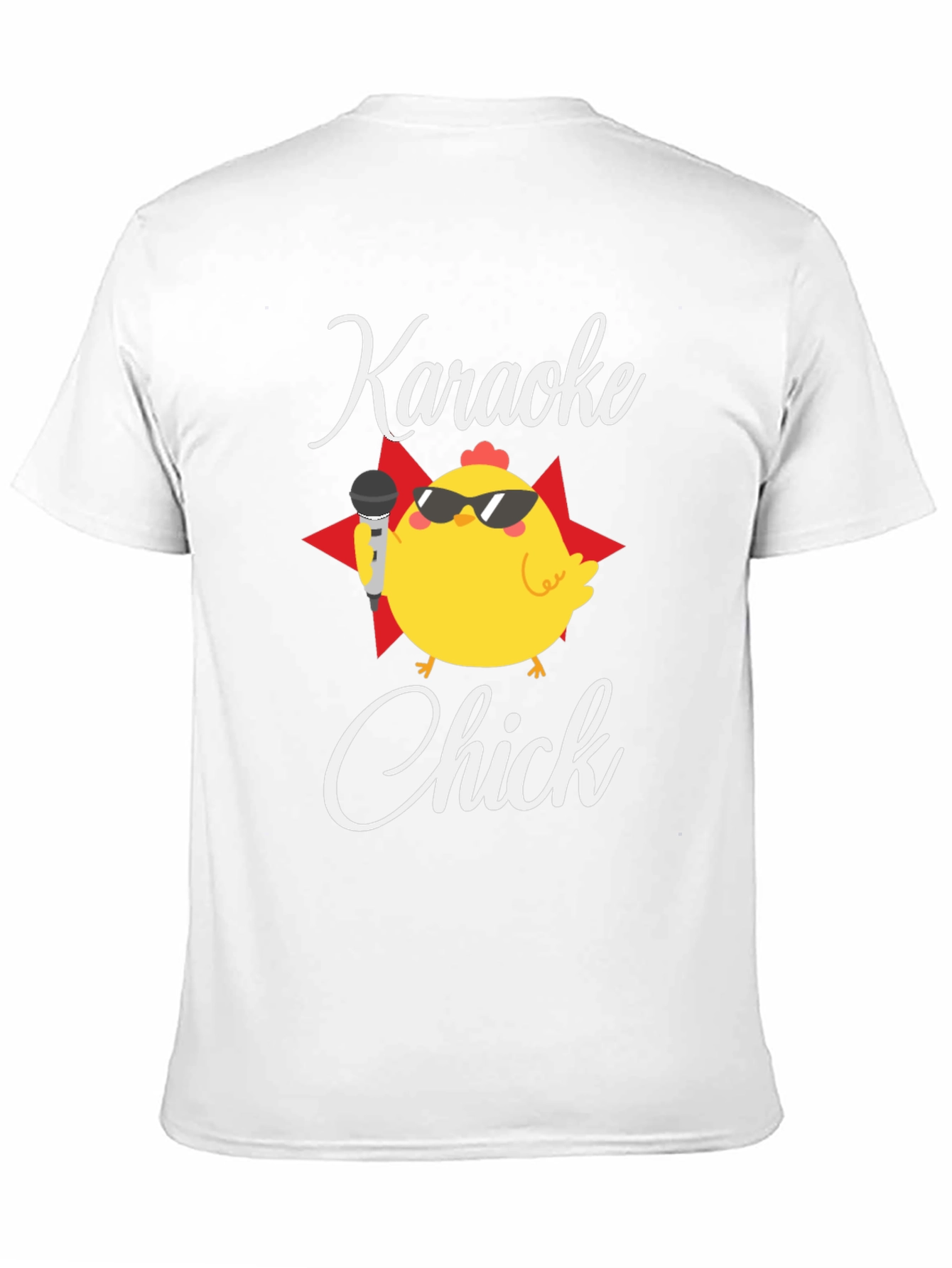Karaoke Chick T-Shirt - Black Cotton Tee