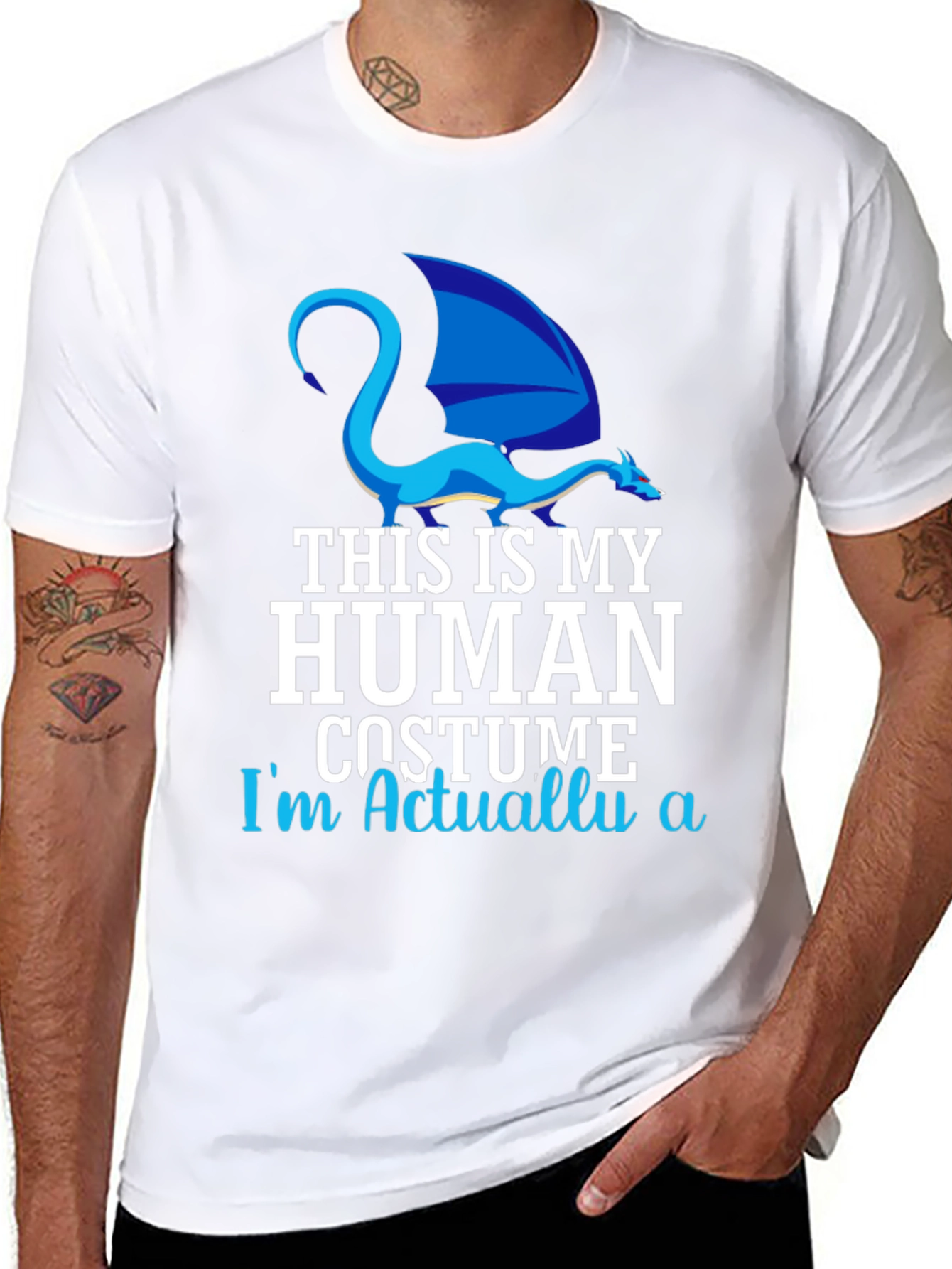 Human Costume Dragon T-Shirt