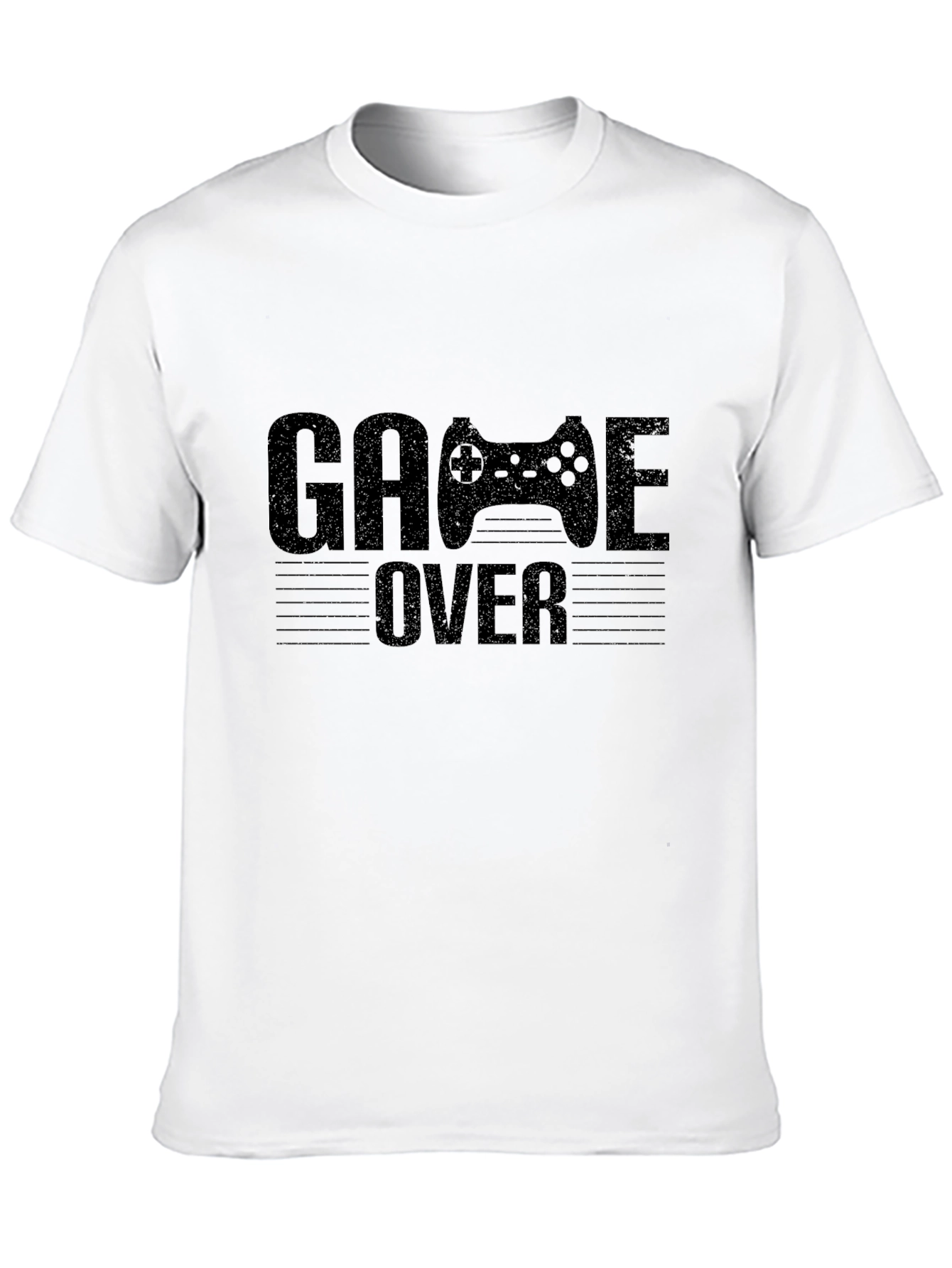 Game Over Controller Graphic Black T-Shirt