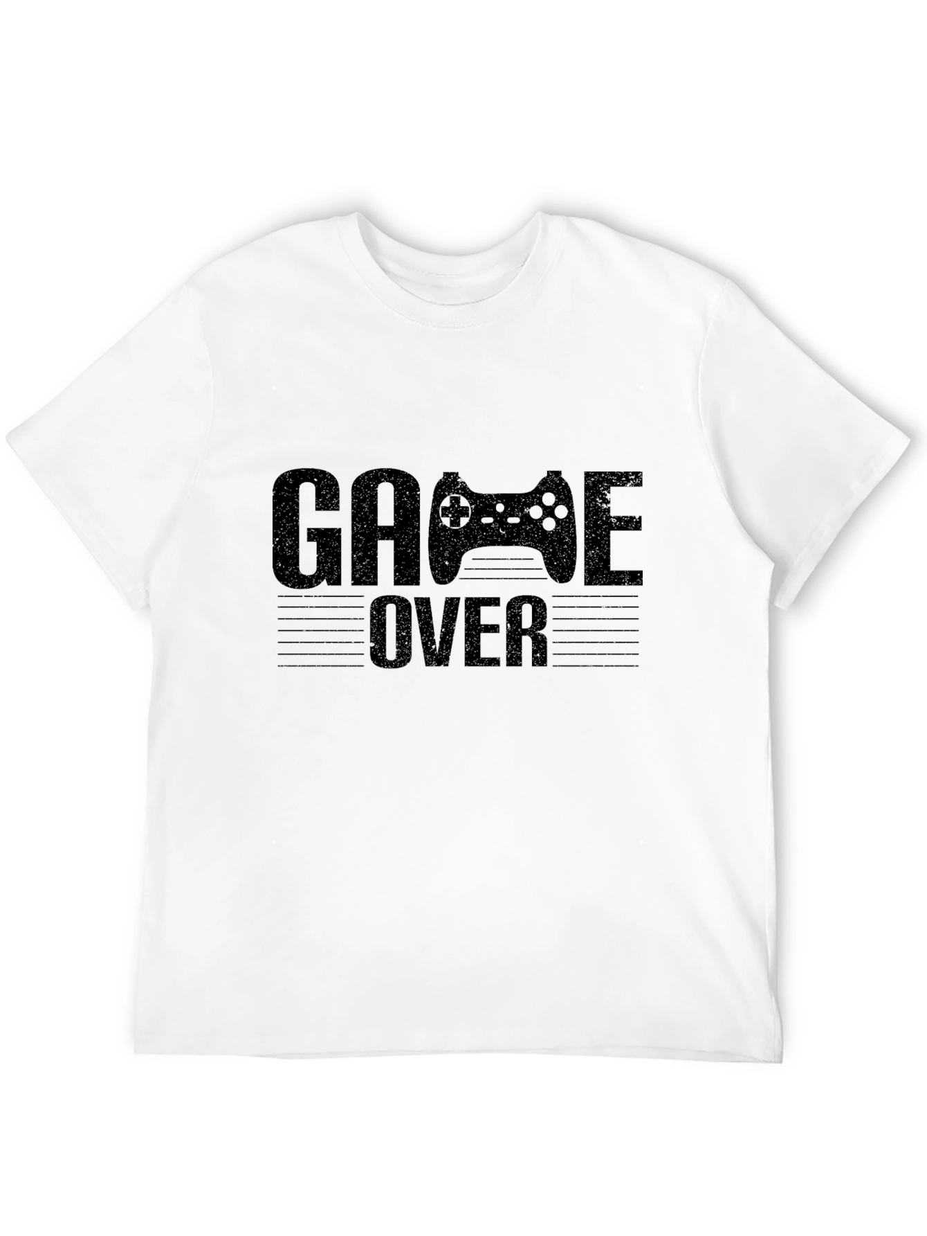 Game Over Controller Graphic Black T-Shirt