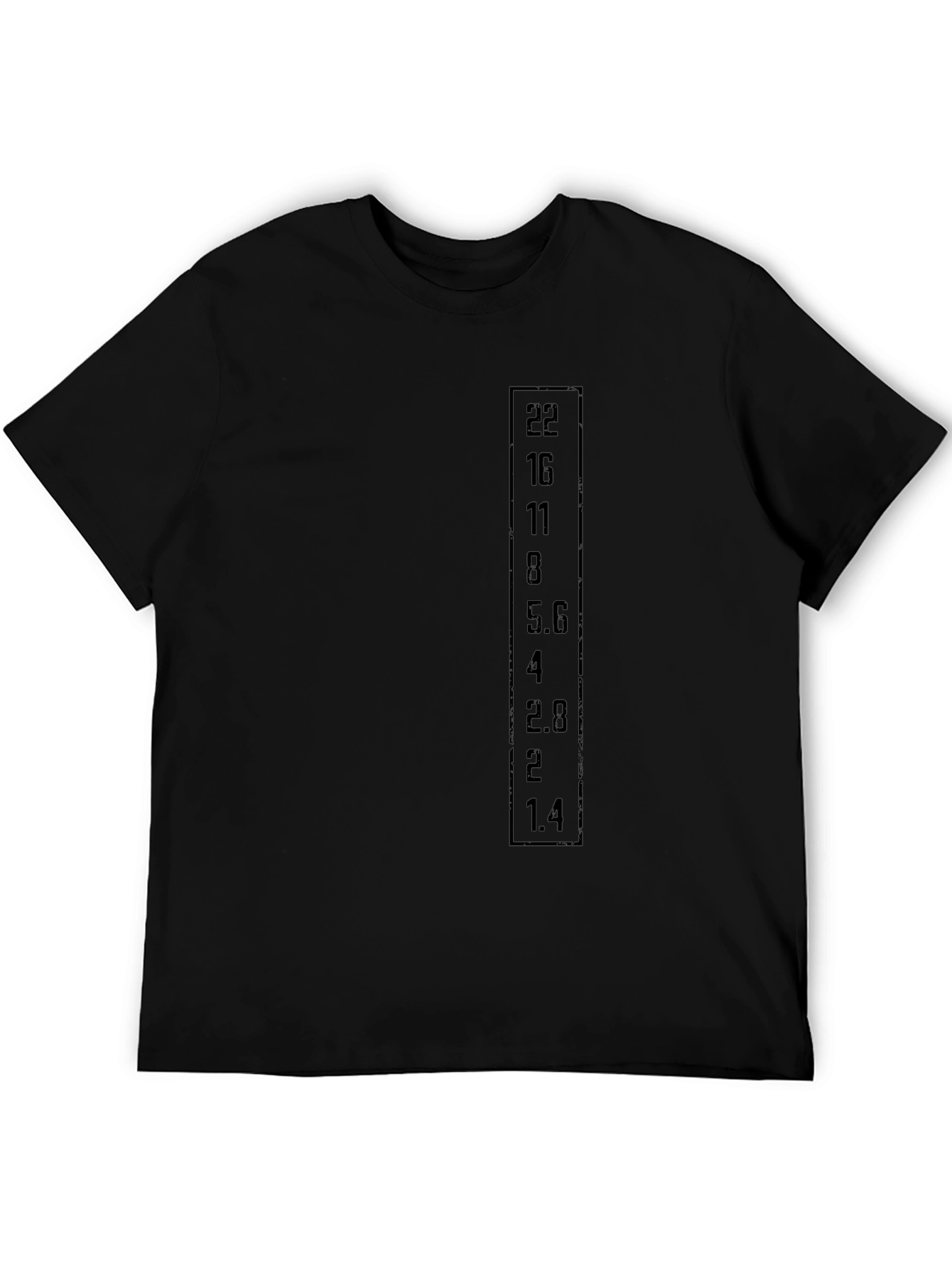Aperture F-Stop Black Graphic T-Shirt