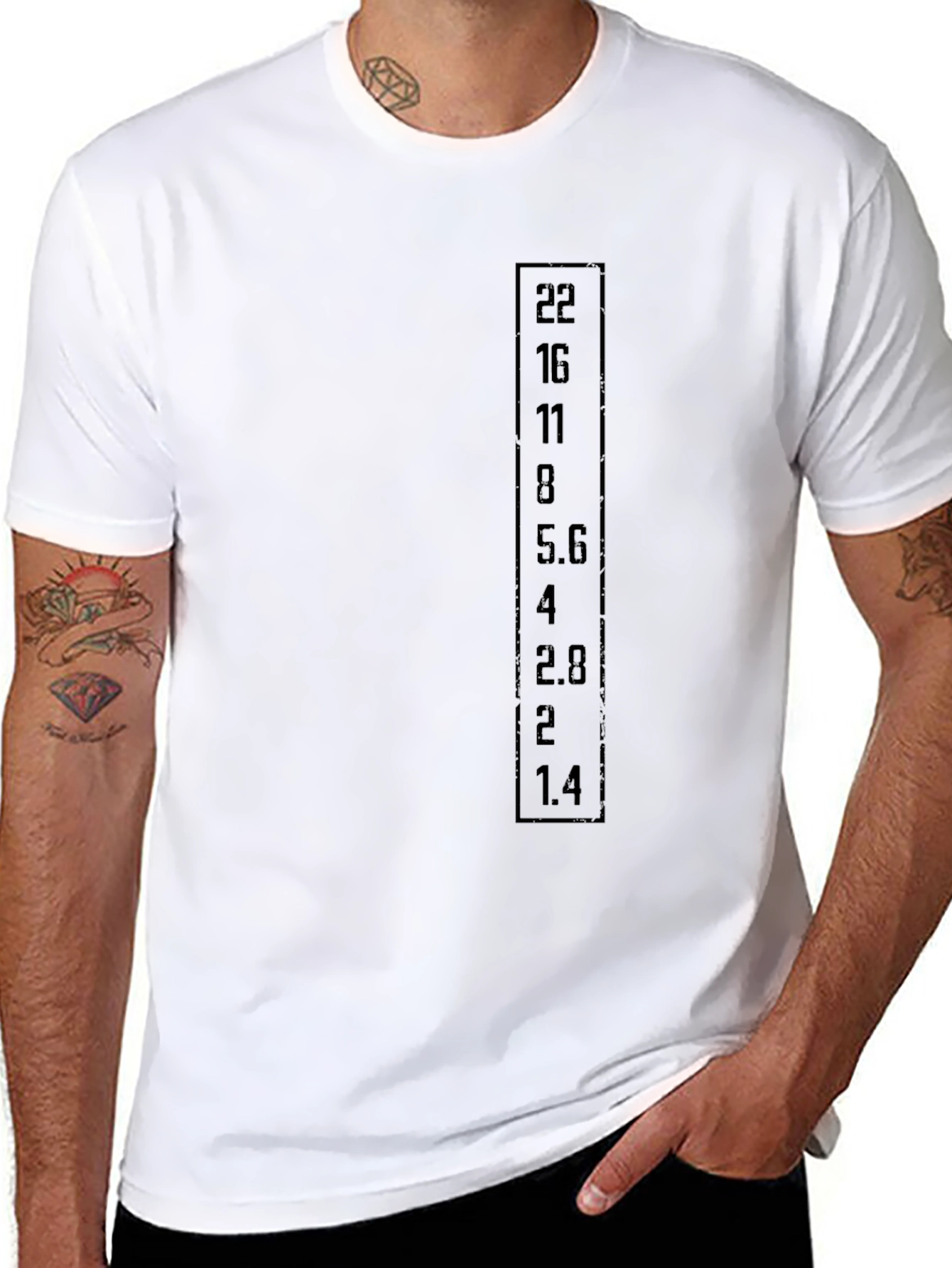Aperture F-Stop Black Graphic T-Shirt