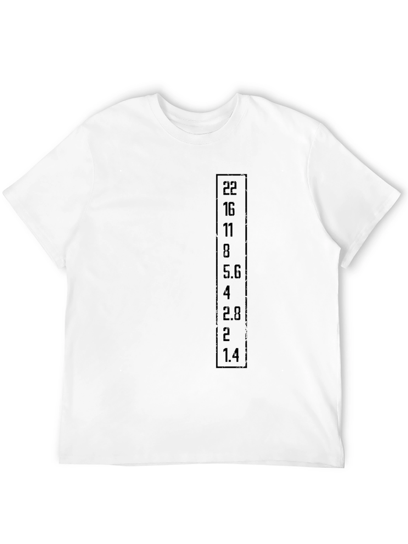 Aperture F-Stop Black Graphic T-Shirt