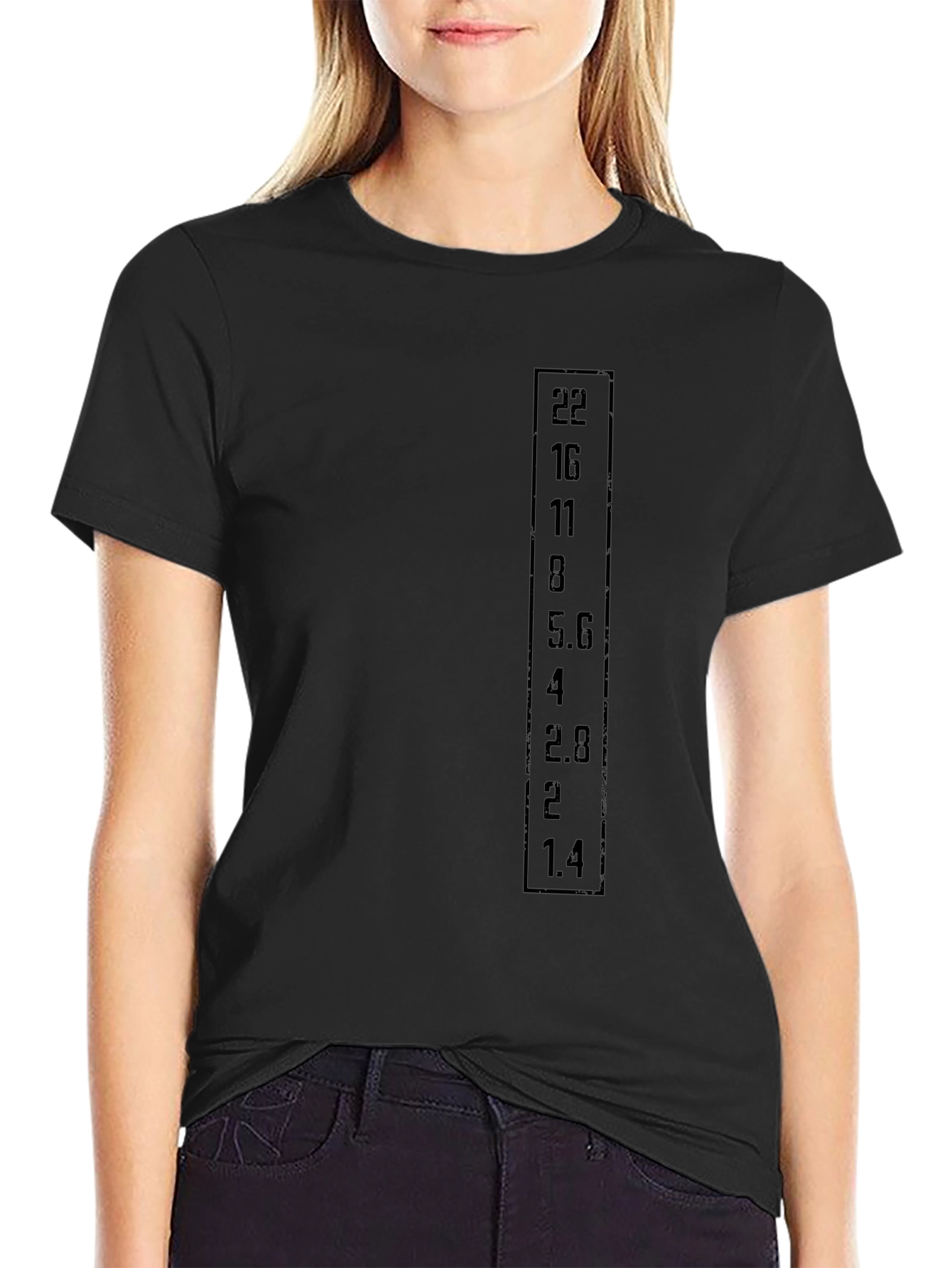 Aperture F-Stop Black Graphic T-Shirt
