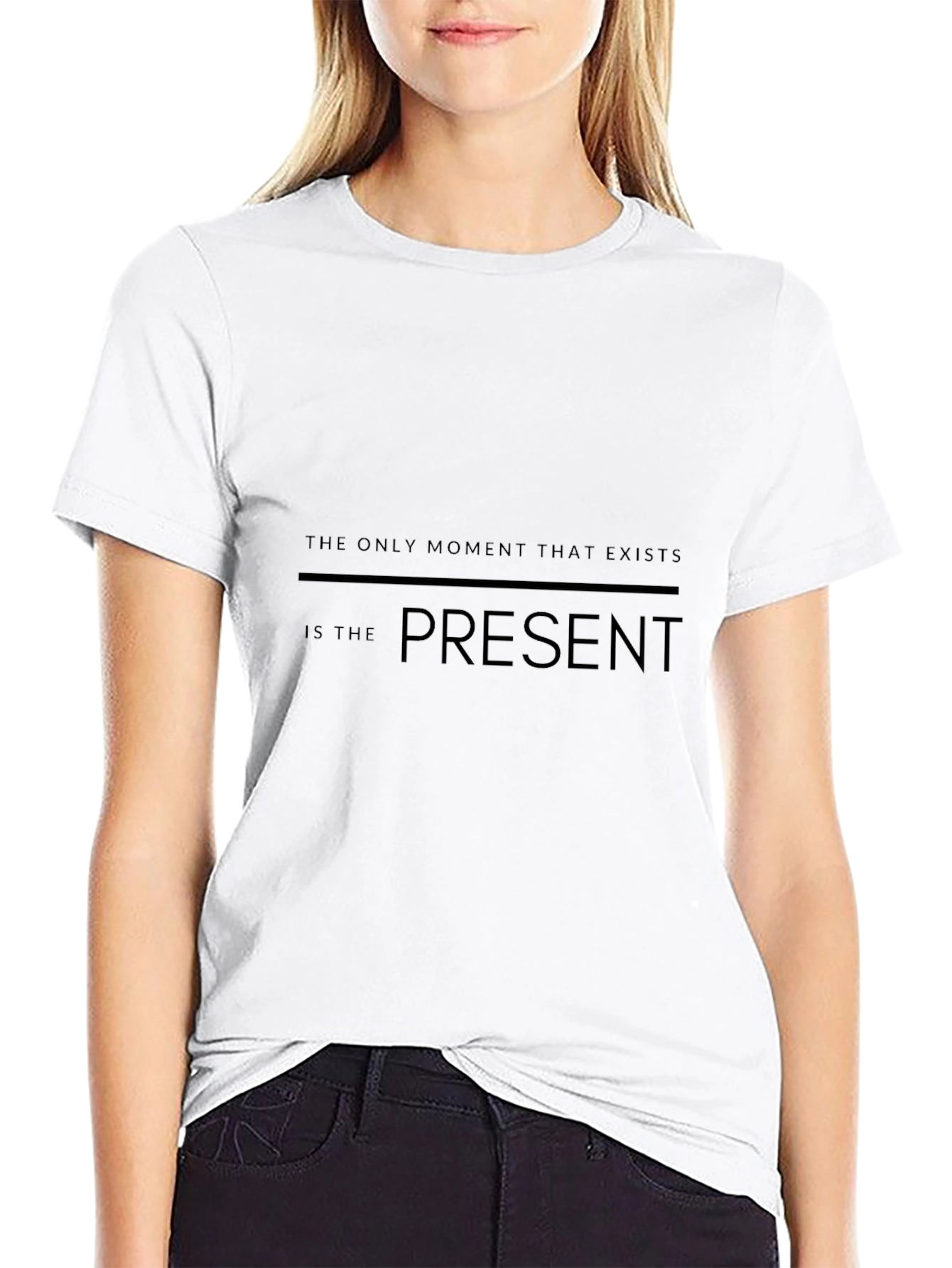 Present Moment T-Shirt - Black Graphic Tee