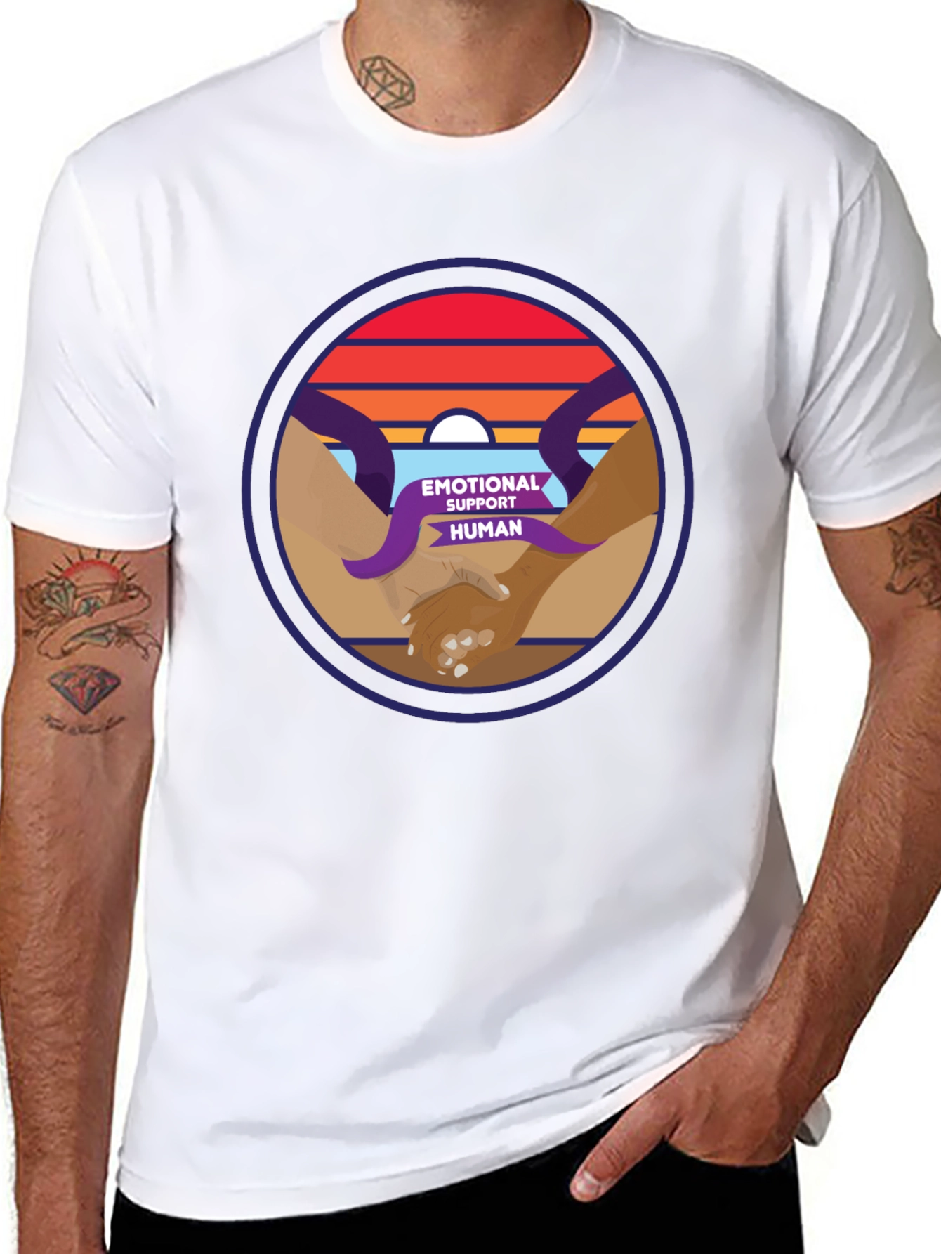 Emotional Support Human Graphic Tee