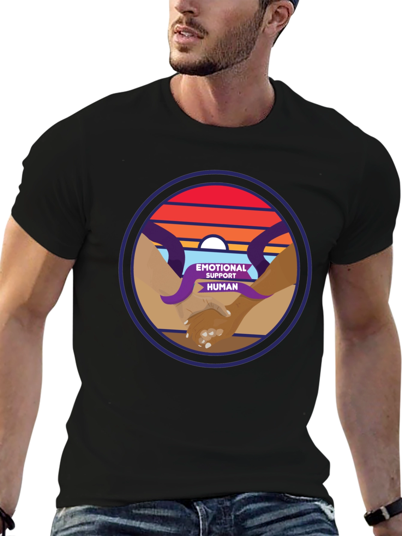 Emotional Support Human Graphic Tee