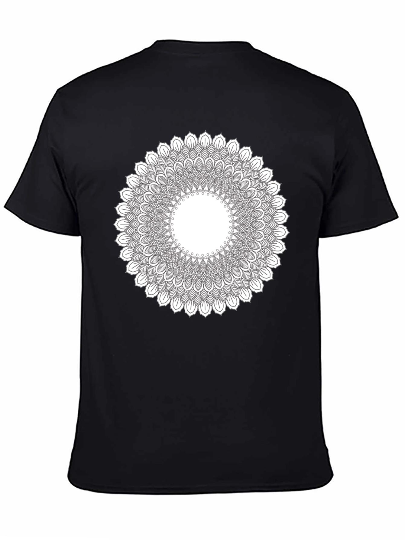 Mandala Print Crew Neck T-Shirt