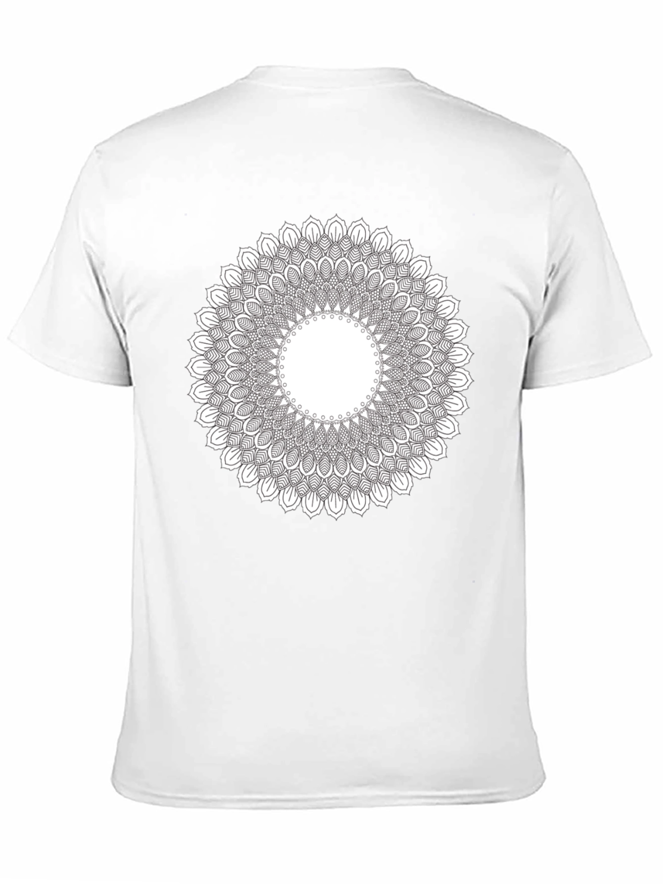 Mandala Print Crew Neck T-Shirt